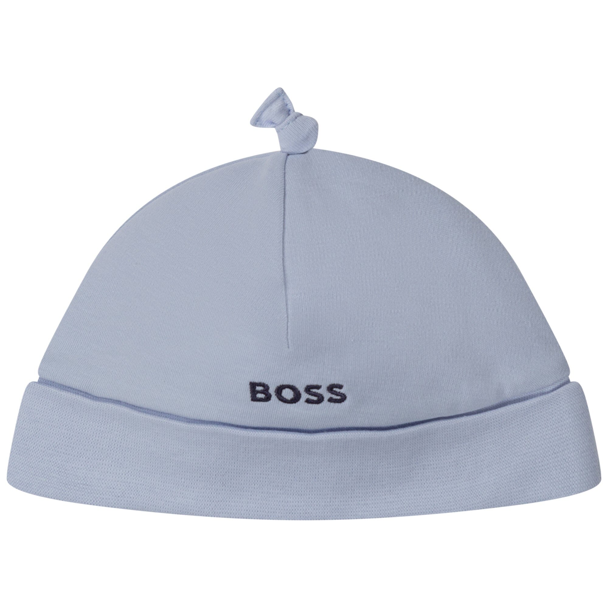 HUGO BOSS Baby Mütze marine mit Stitching Mützen Boss