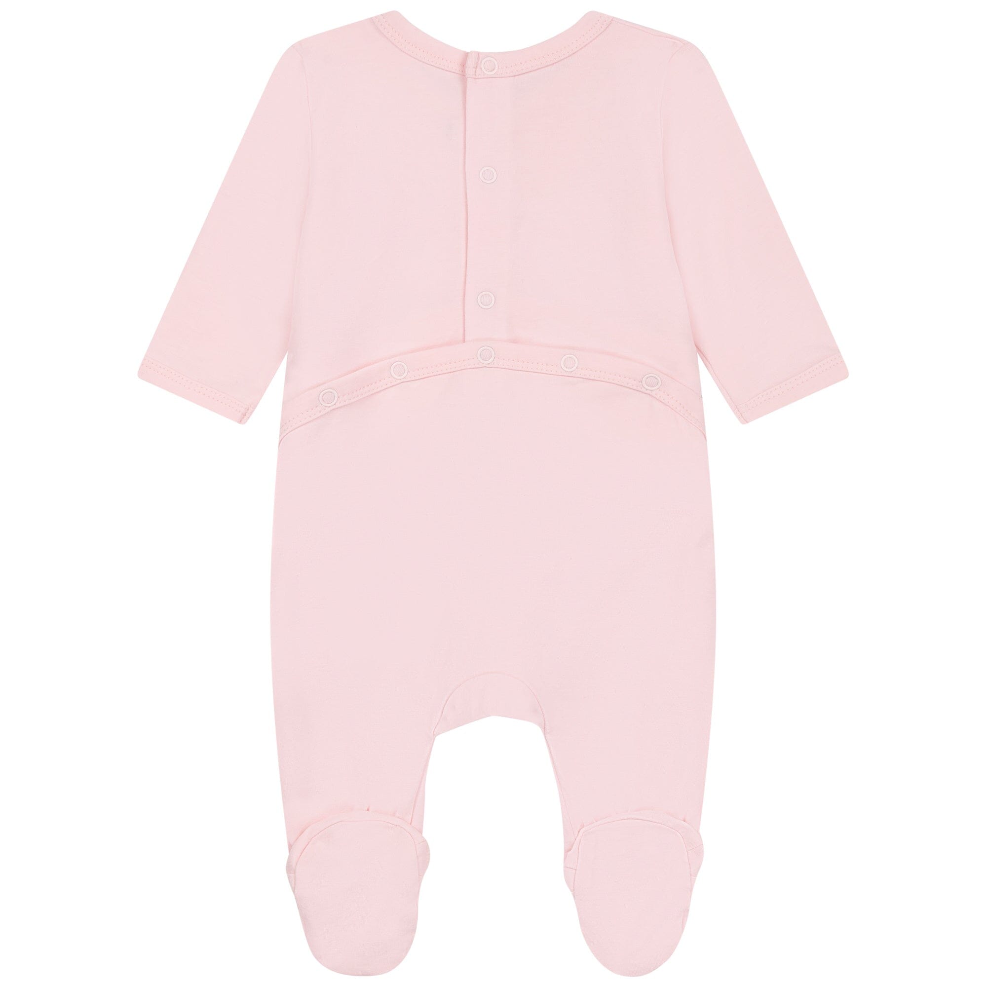 BOSS Baby Strampler rosa mit Hasenapplikation und Logo Strampler Boss