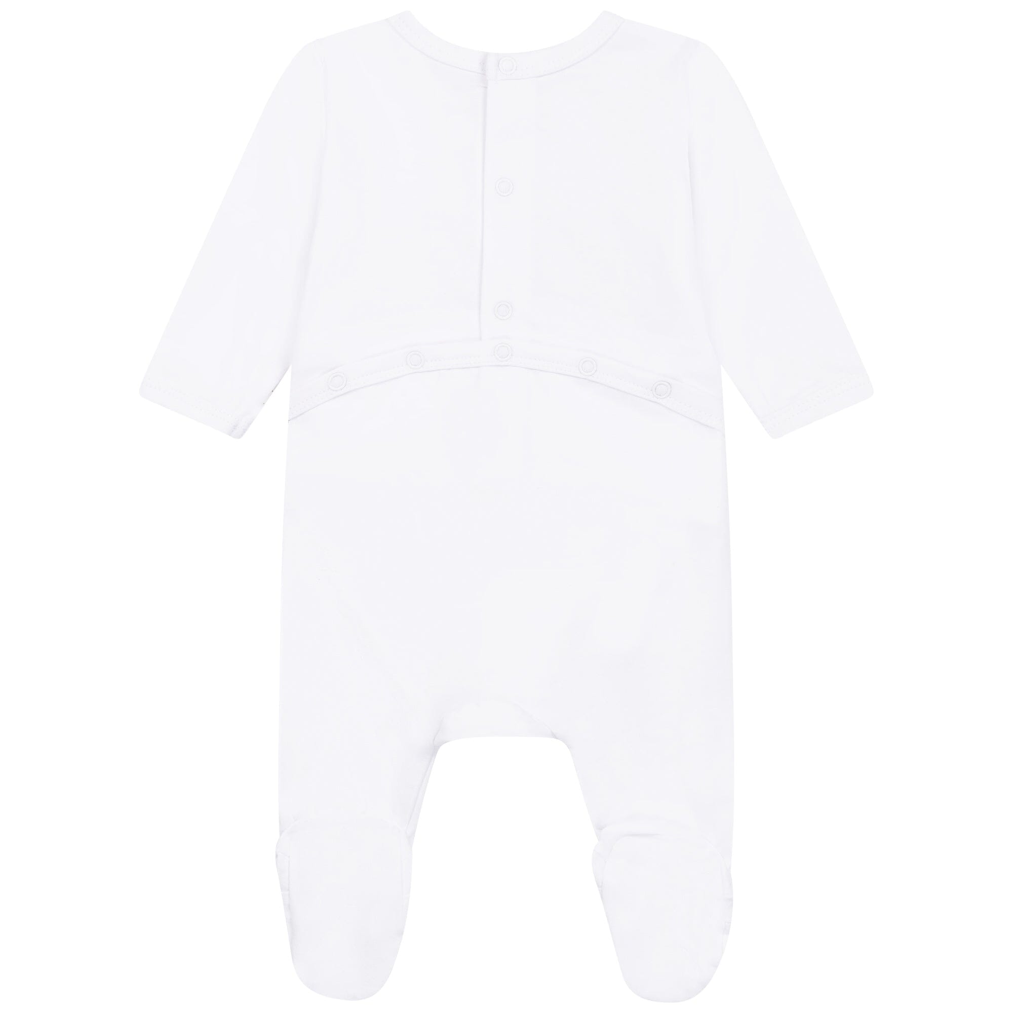 BOSS Baby Strampler weiß mit Hasenapplikation und Logo Strampler Boss