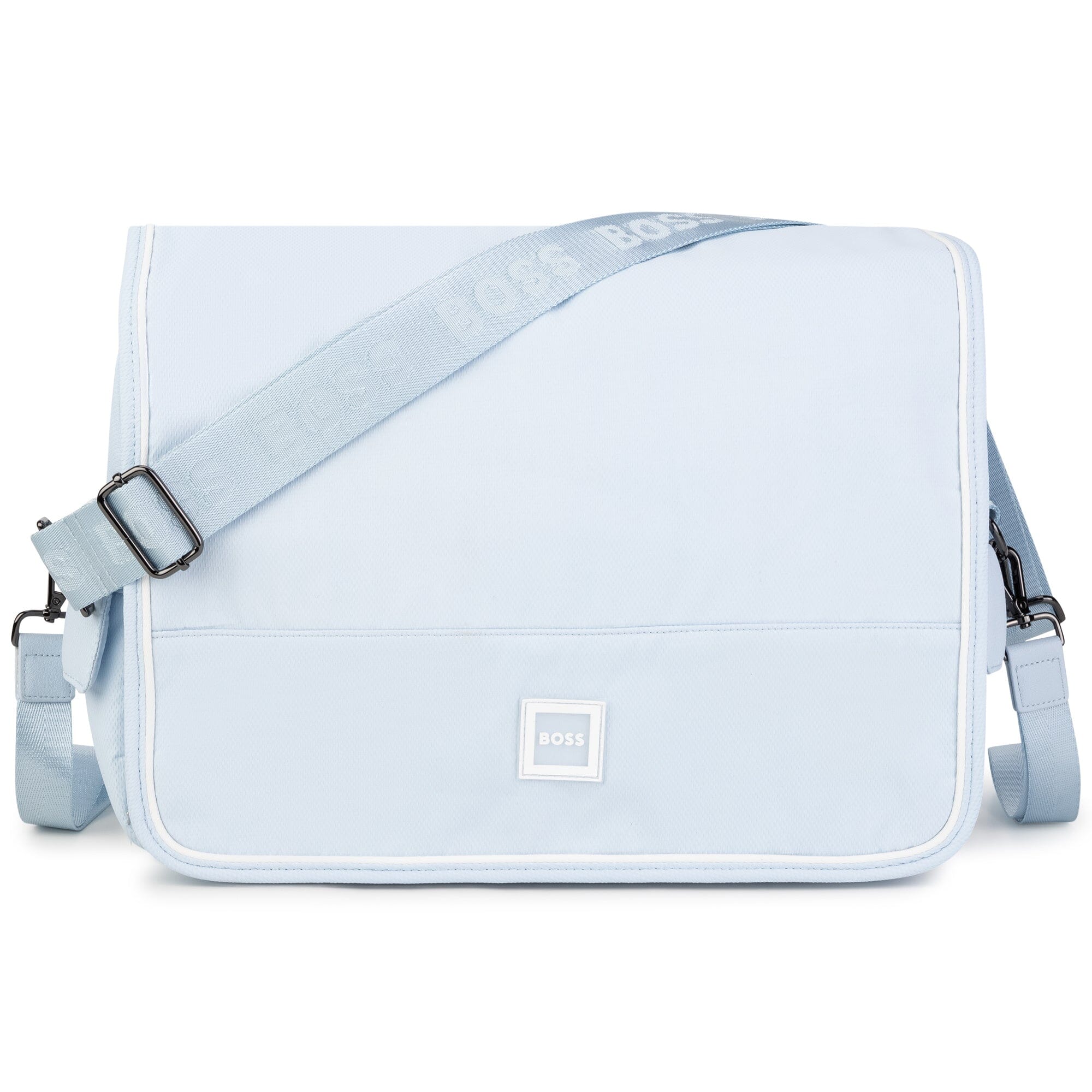 HUGO BOSS KIDS Wickeltasche hellblau mit Logo Details Wickeltasche Boss