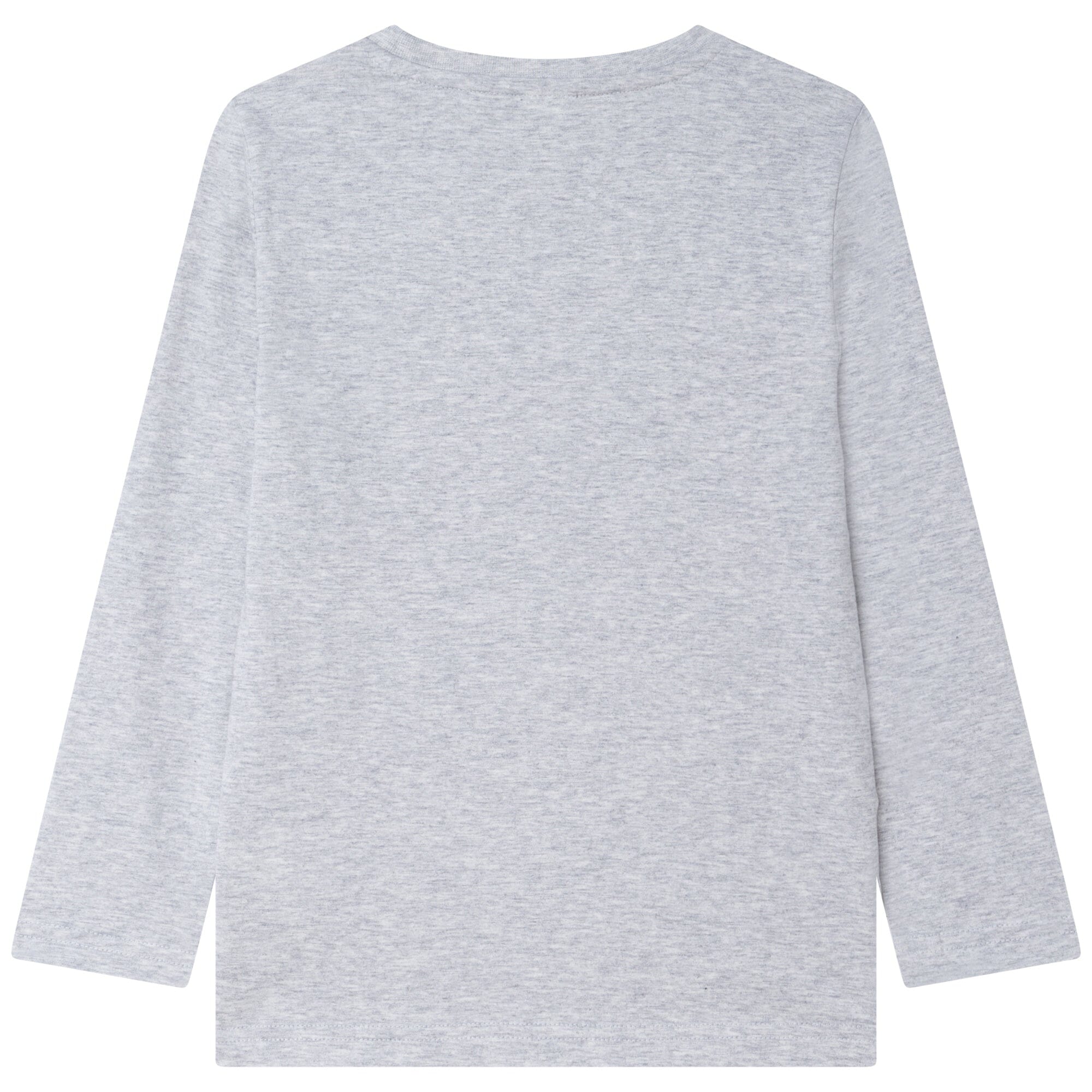 HUGO BOSS Kids Longsleeve Langarmshirt greymelange mit Logo Langarmshirt Boss