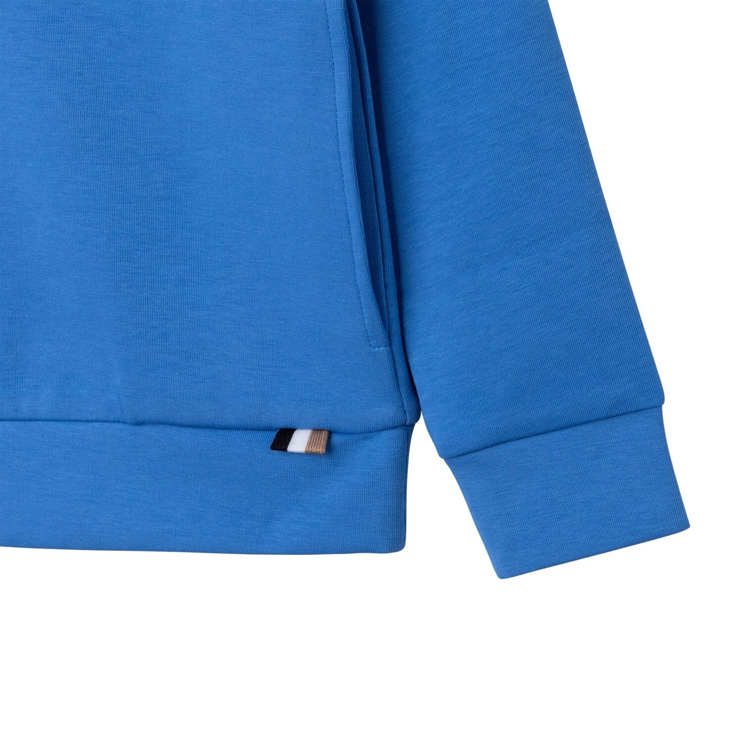 HUGO BOSS Kinder Kapuzen-Sweatshirt himmelblau mit Logo Print Hoodie Boss