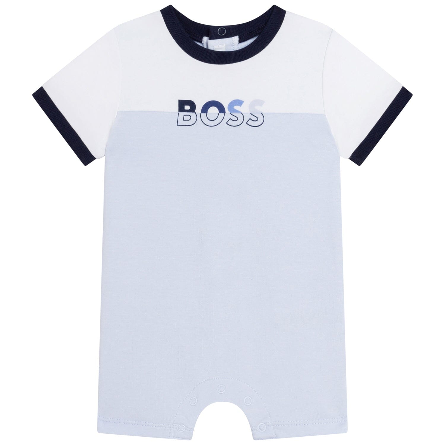 HUGO BOSS edler Baby Spieler himmelblau mit Logo Print Spieler und Bodys Boss