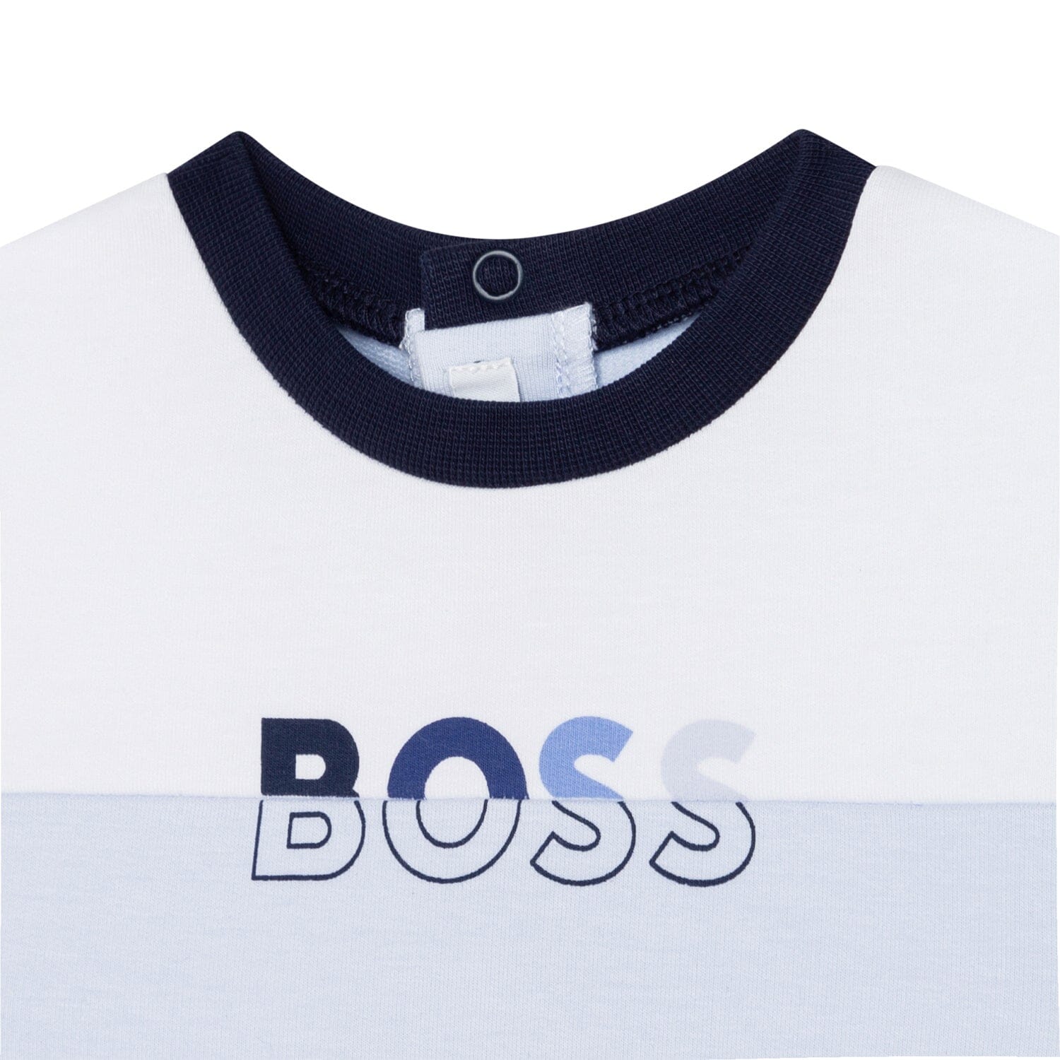 HUGO BOSS edler Baby Spieler himmelblau mit Logo Print Spieler und Bodys Boss