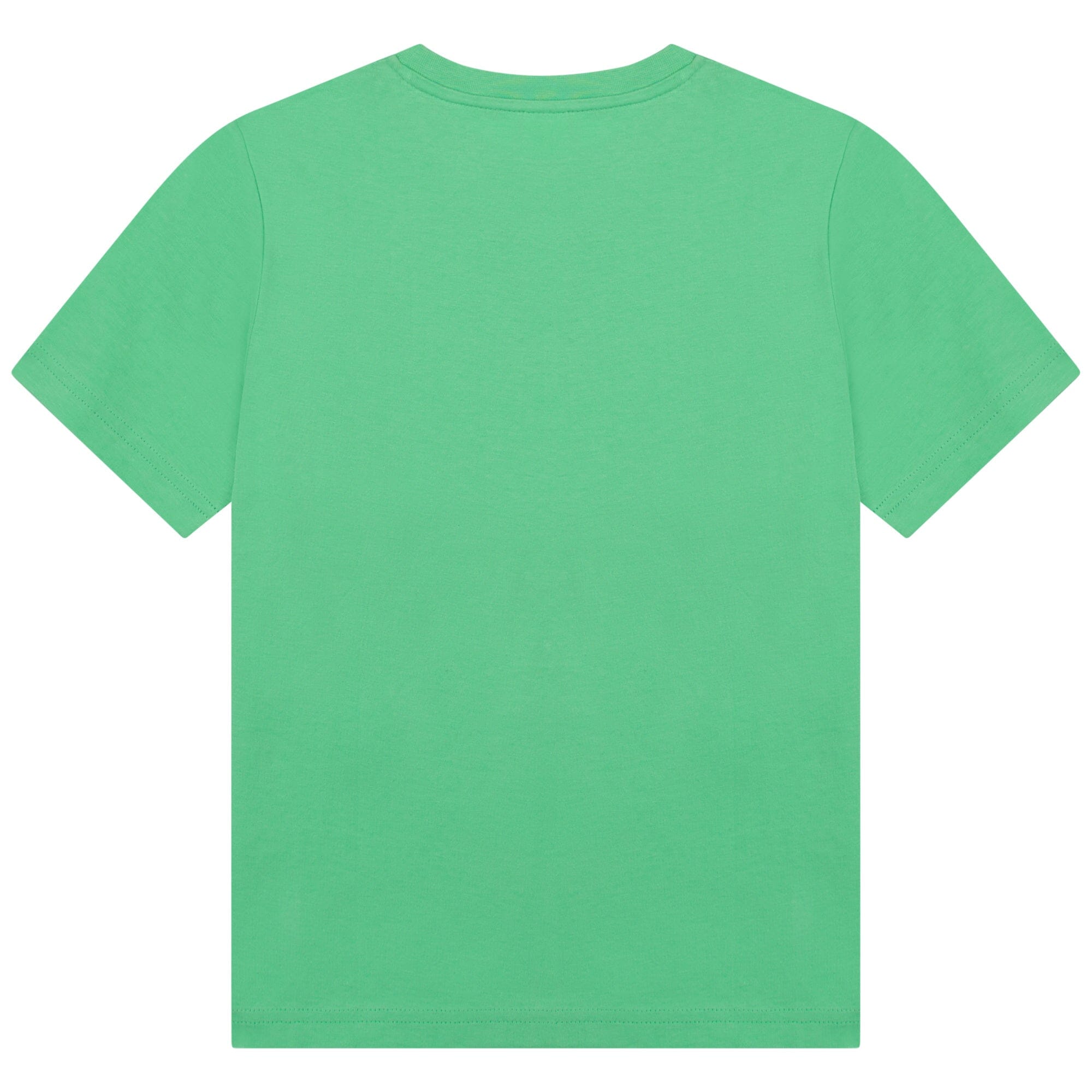 HUGO BOSS Kinder T-Shirt grün mit Logo - Flock T-Shirt Boss
