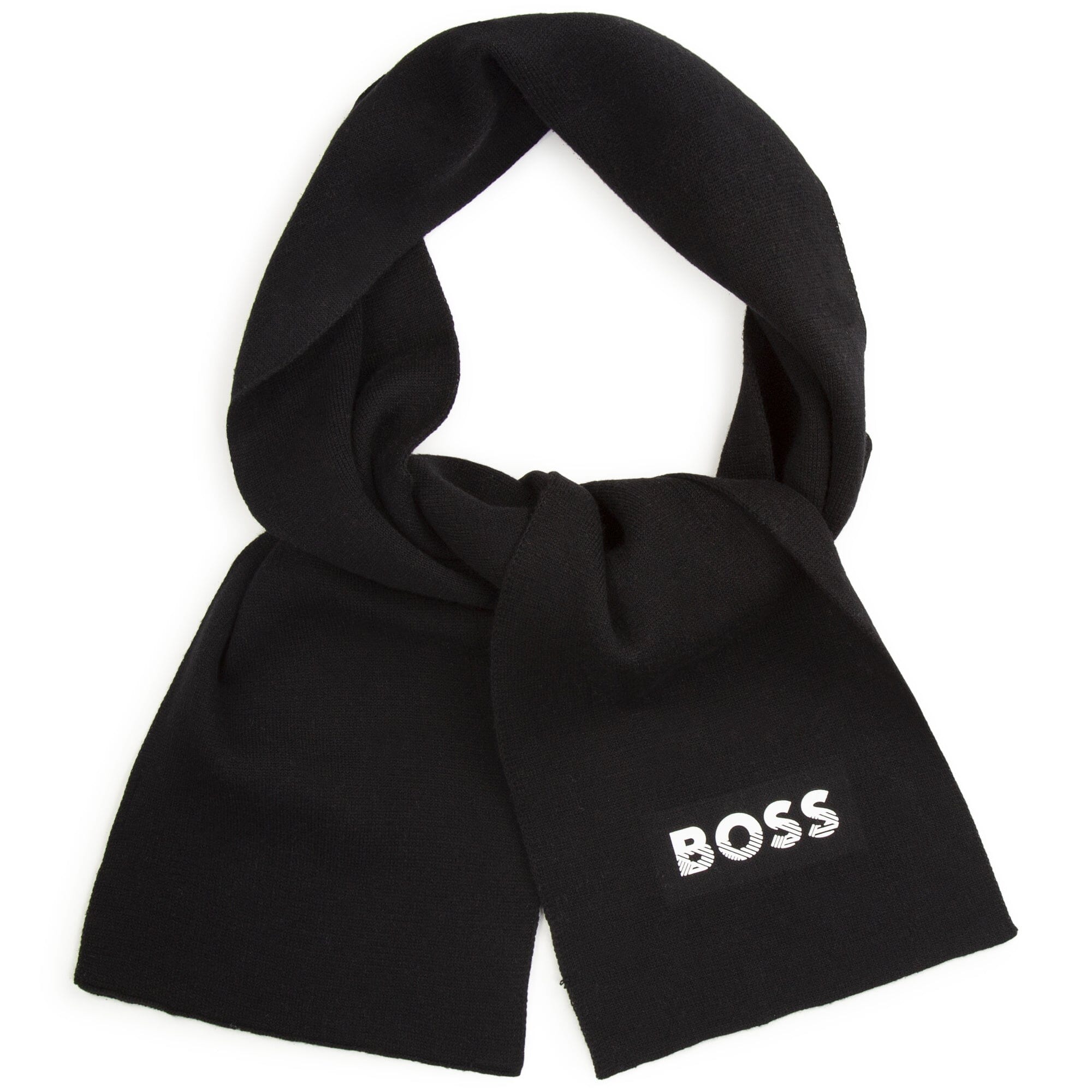 HUGO BOSS KIDS Schal Logo schwarz Tücher und Schals Boss