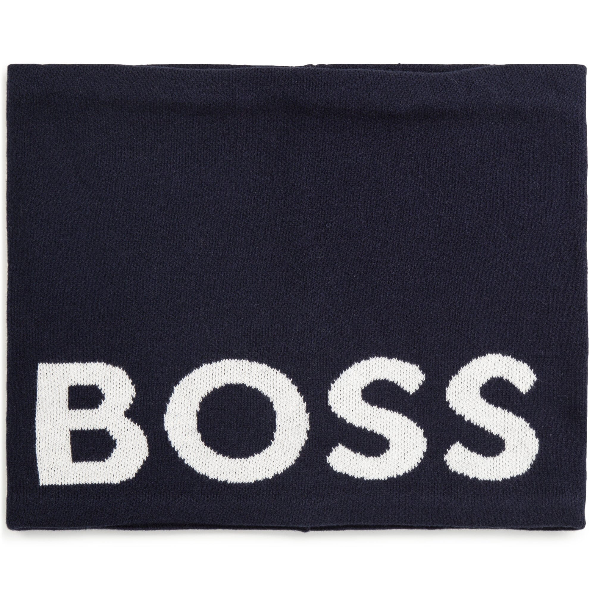 HUGO BOSS KIDS Snood Logo dunkelblau Loop Boss
