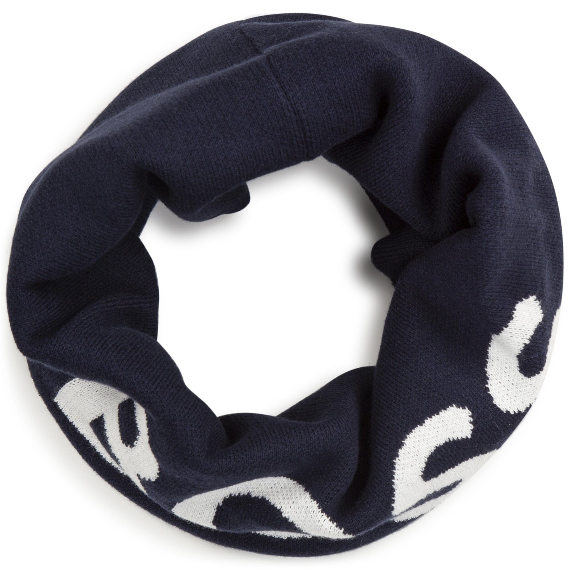 HUGO BOSS KIDS Snood Logo dunkelblau Loop Boss