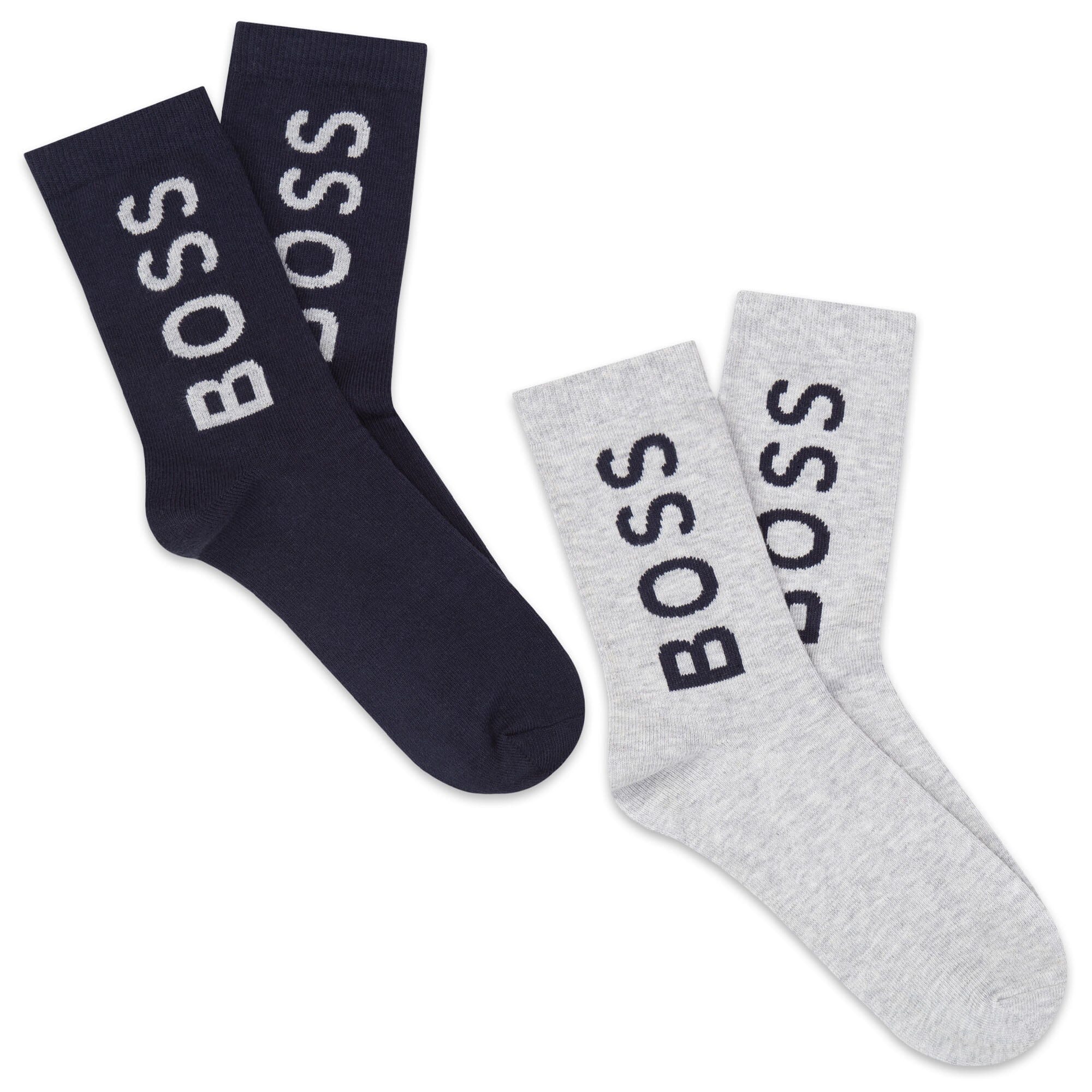HUGO BOSS 2er-Pack-Socken in grau und dunkelblau Socken Boss