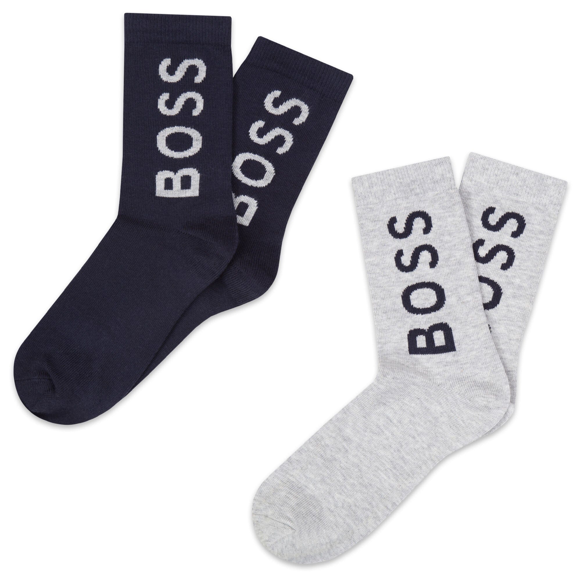 HUGO BOSS 2er-Pack-Socken in grau und dunkelblau Socken Boss