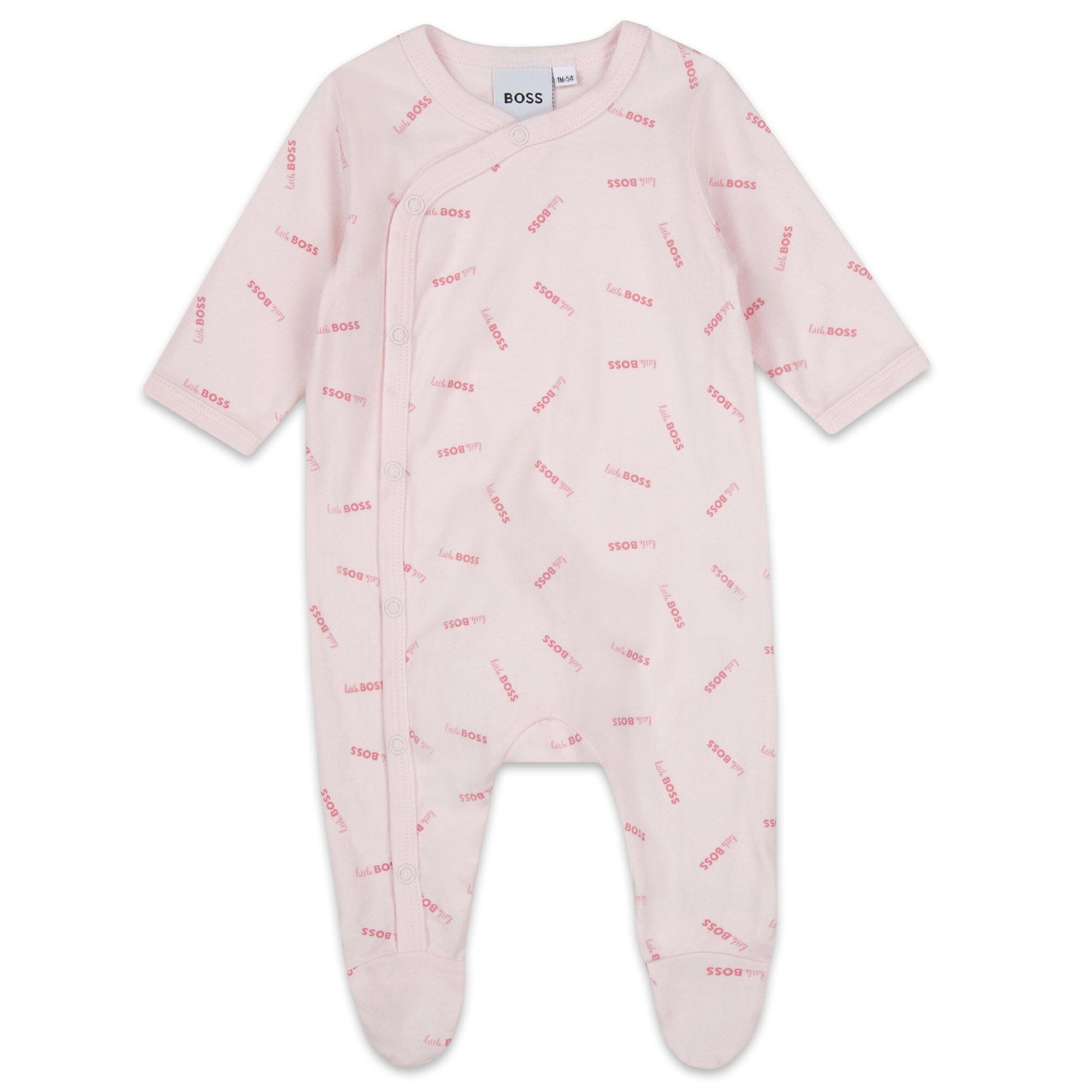 BOSS Baby Kombination Strampler mit Mütze 2 teilig in rosa Baby Kombinationen Boss