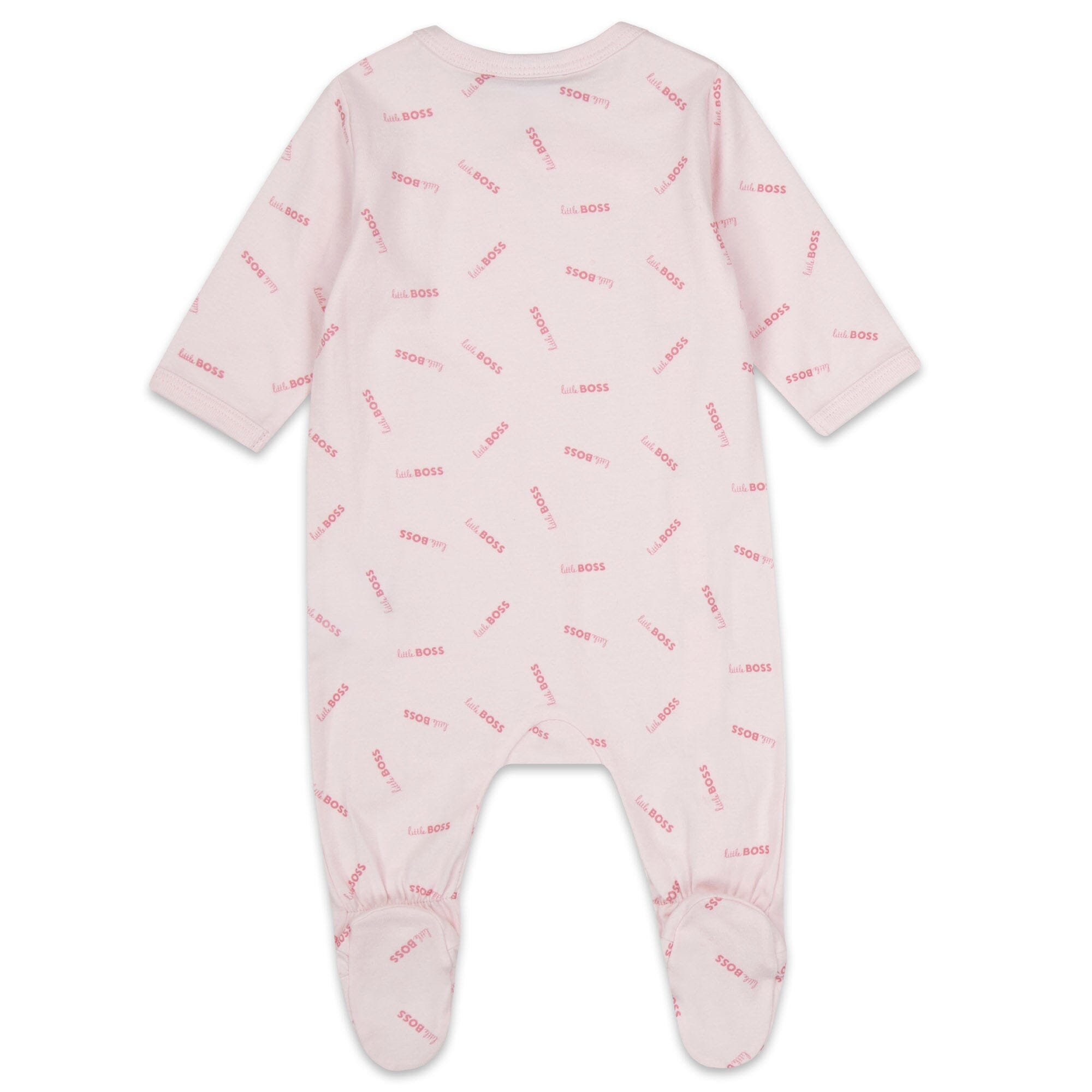 BOSS Baby Kombination Strampler mit Mütze 2 teilig in rosa Baby Kombinationen Boss