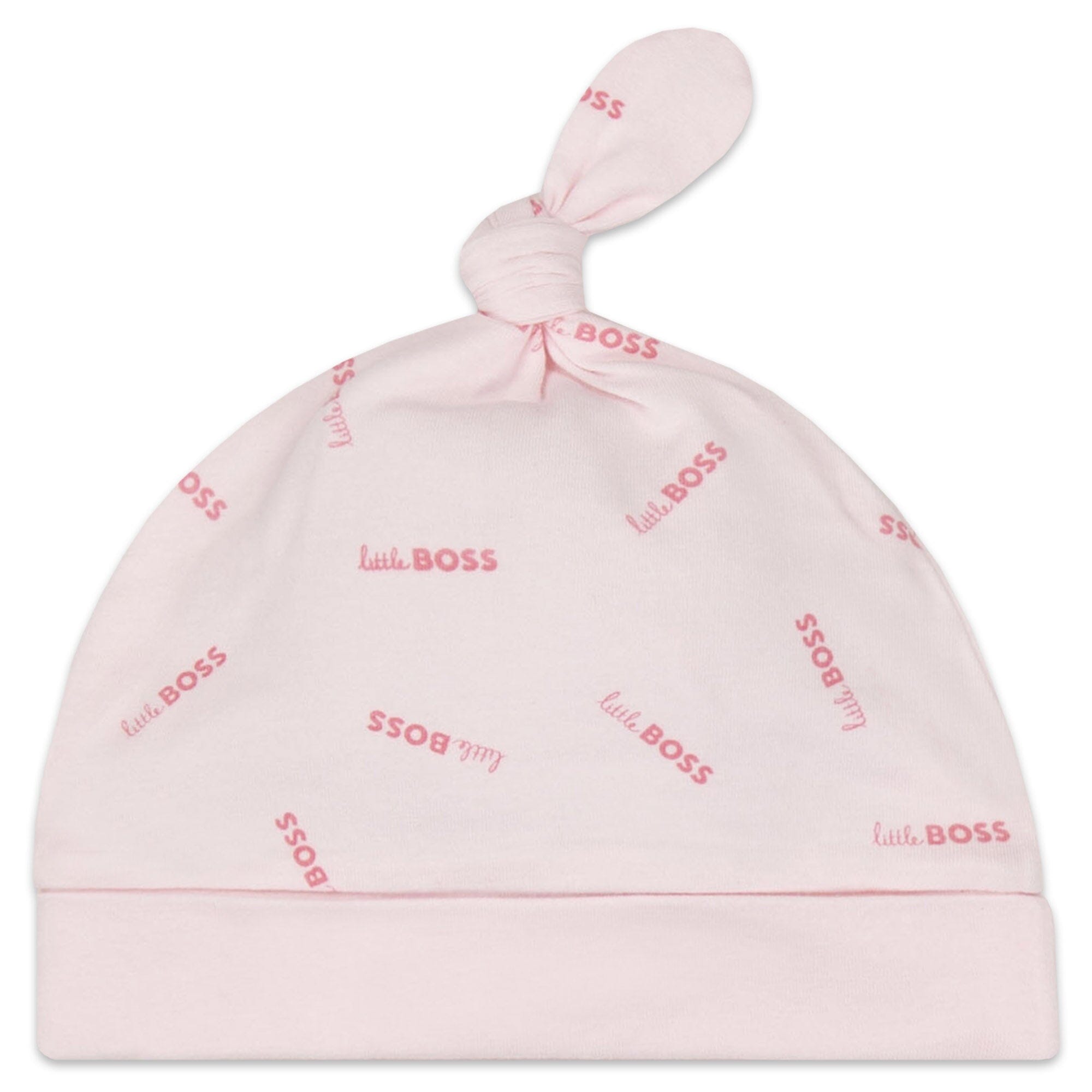 BOSS Baby Kombination Strampler mit Mütze 2 teilig in rosa Baby Kombinationen Boss