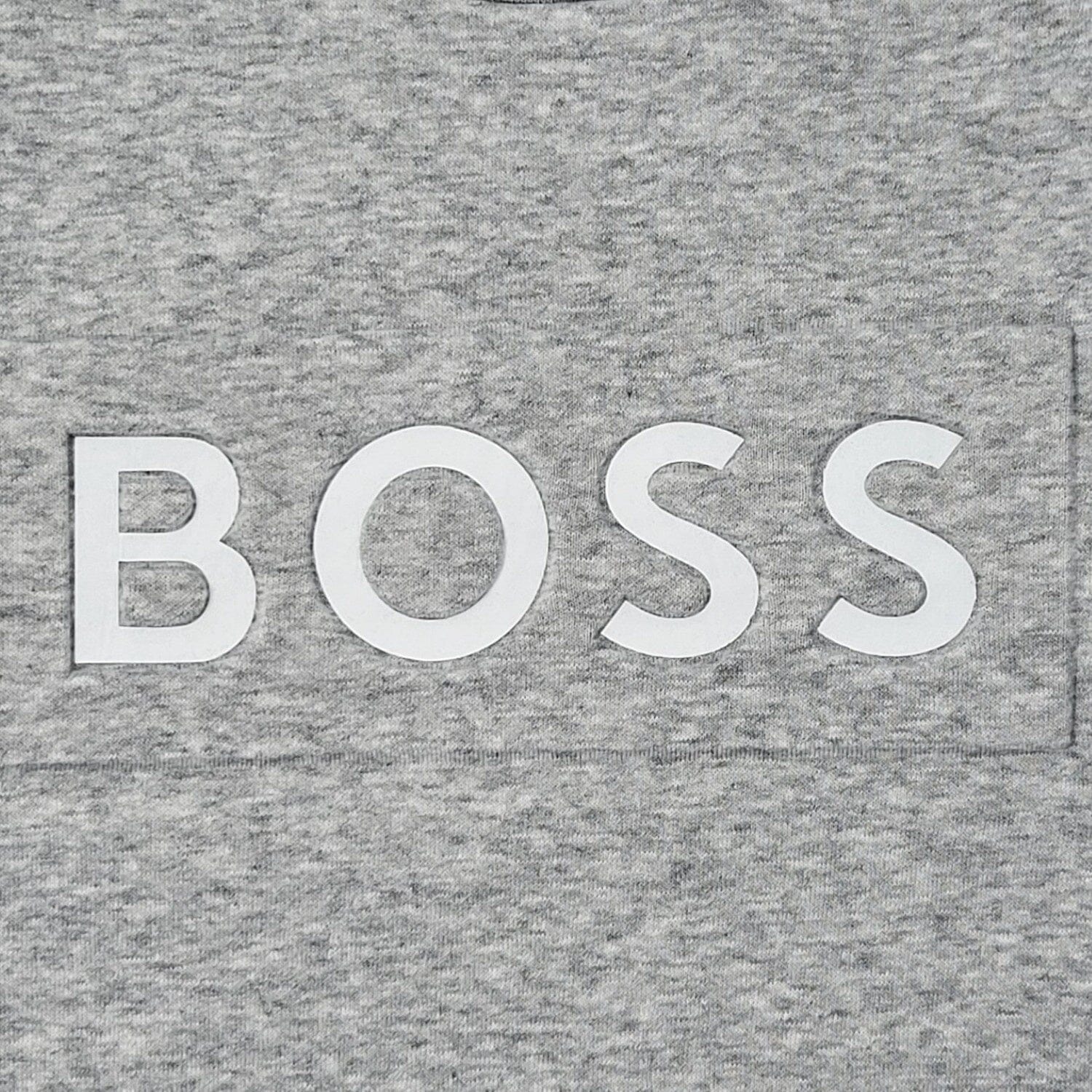 BOSS Kinder Sweatshirt grau mit geprägtem Logo Sweatshirt Boss