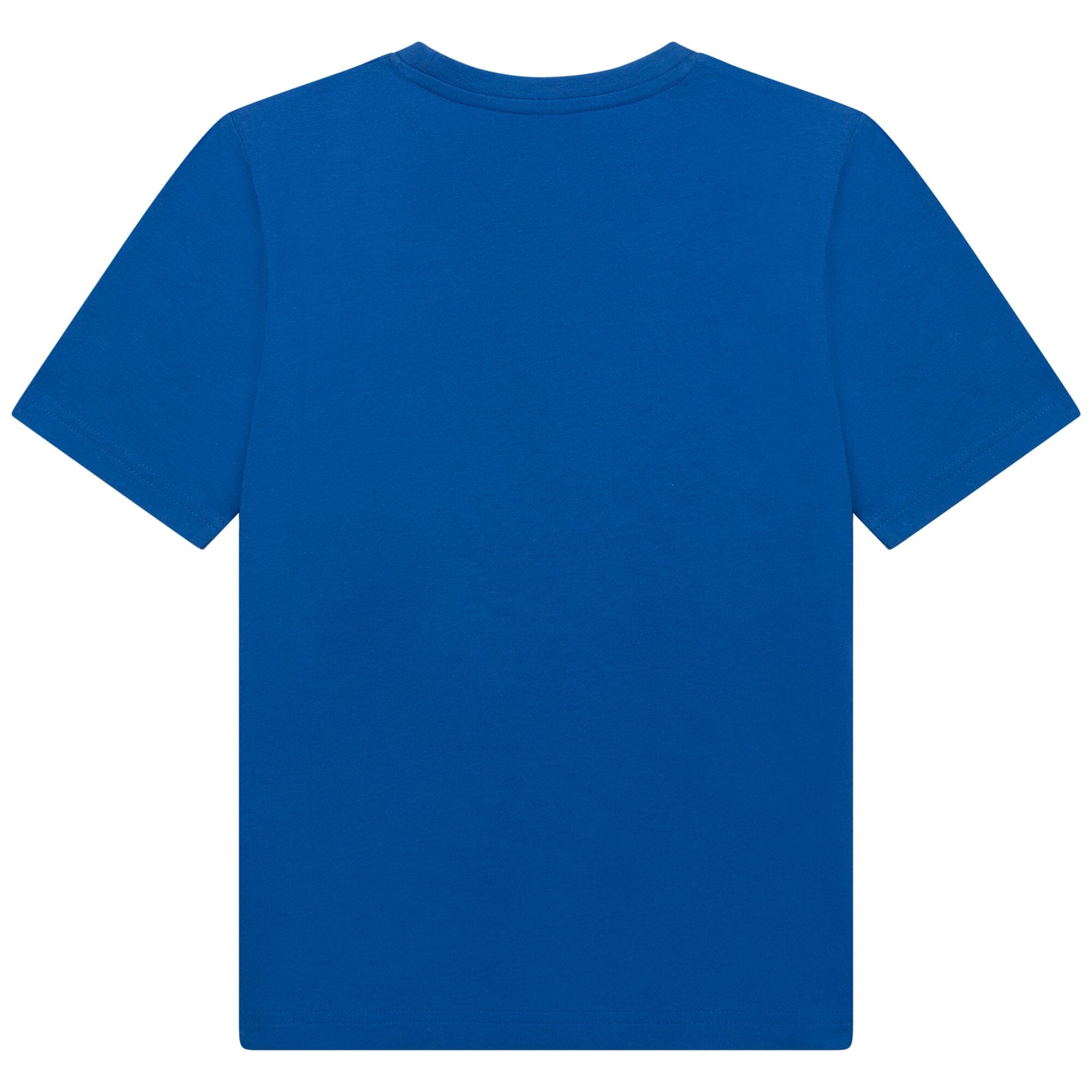 HUGO BOSS Kinder T-Shirt blau mit Logo - Flock T-Shirt Boss