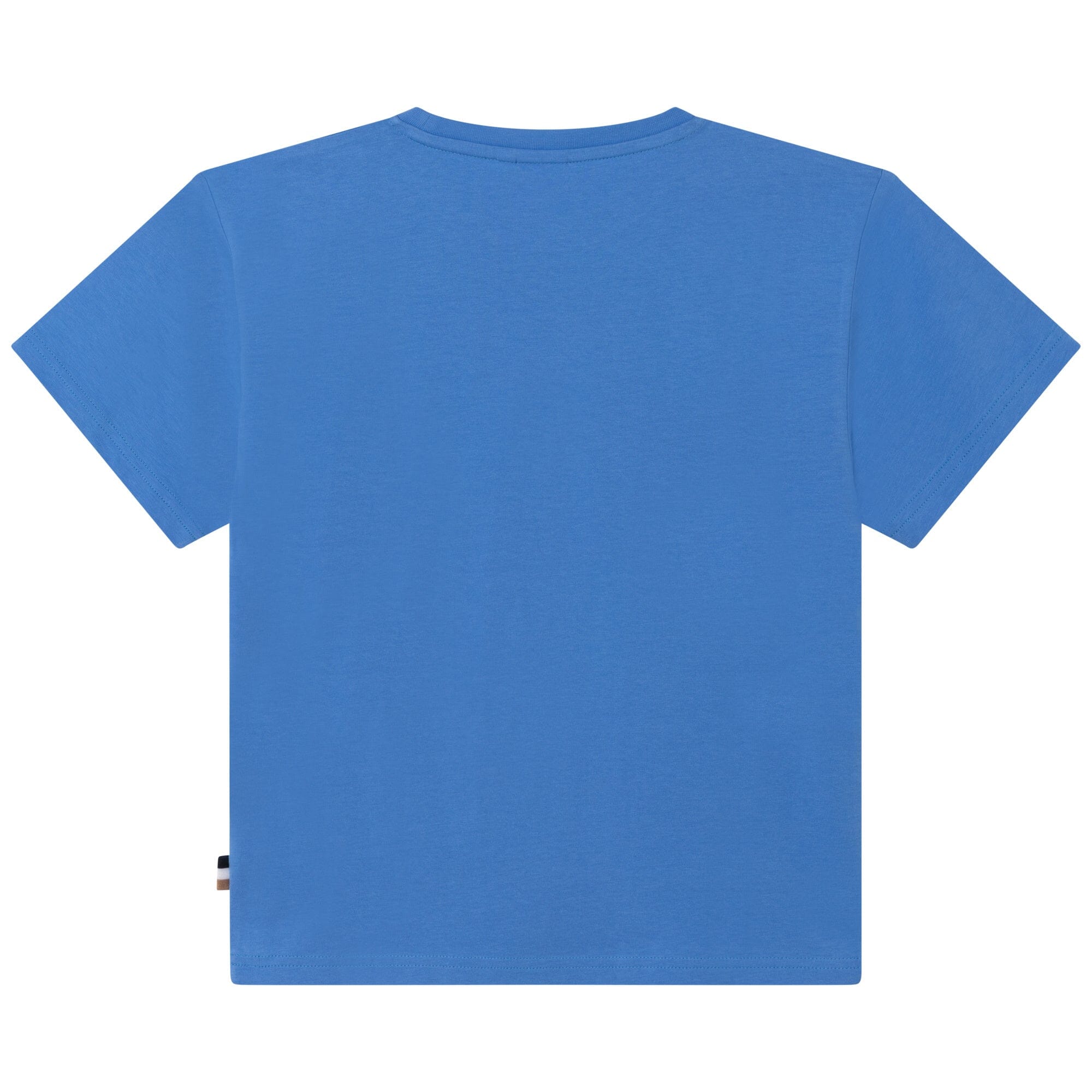 HUGO BOSS Kinder T-Shirt himmelblau mit Logo - Flock T-Shirt Boss