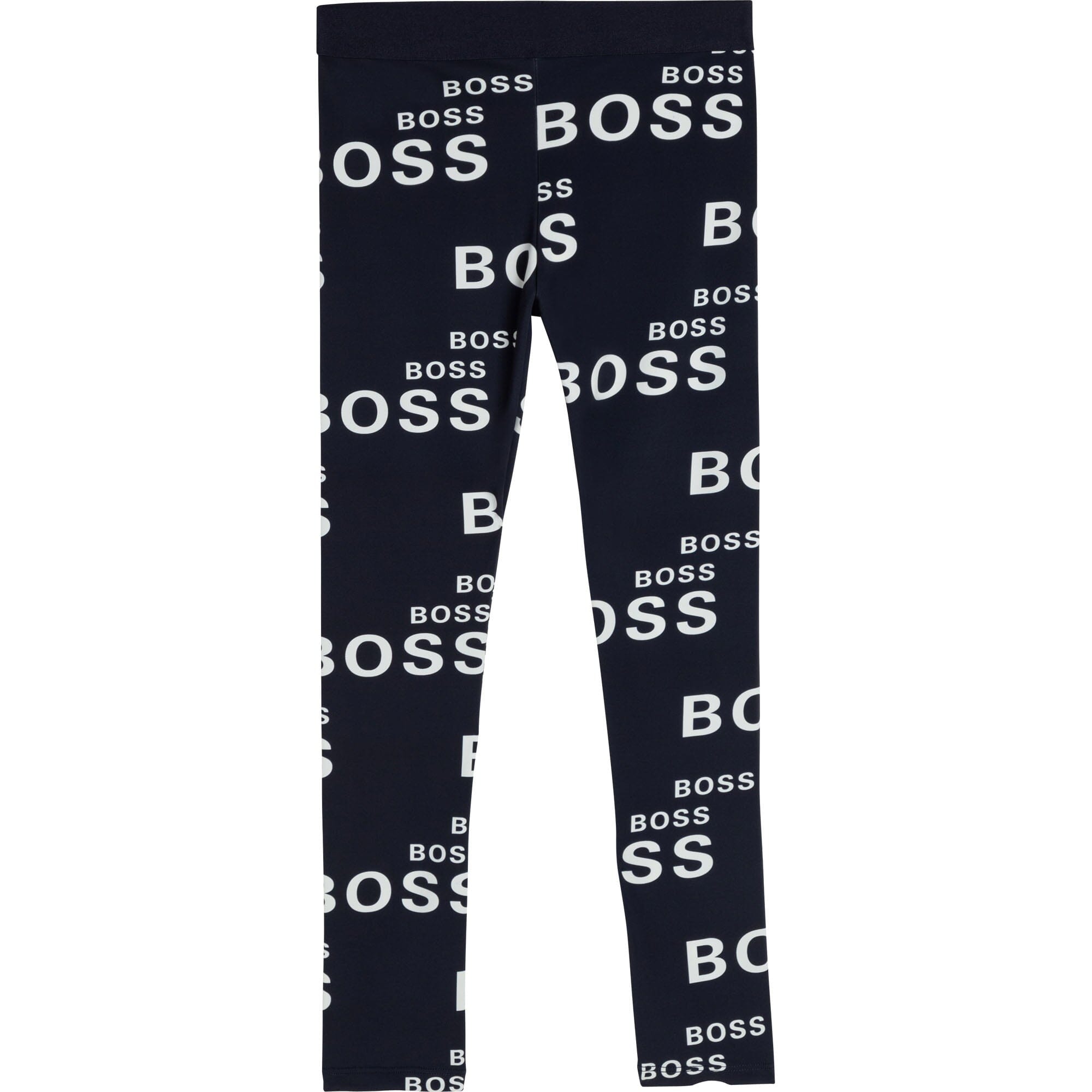 HUGO BOSS Kinder Leggings navy allover Logo Print Leggings Boss