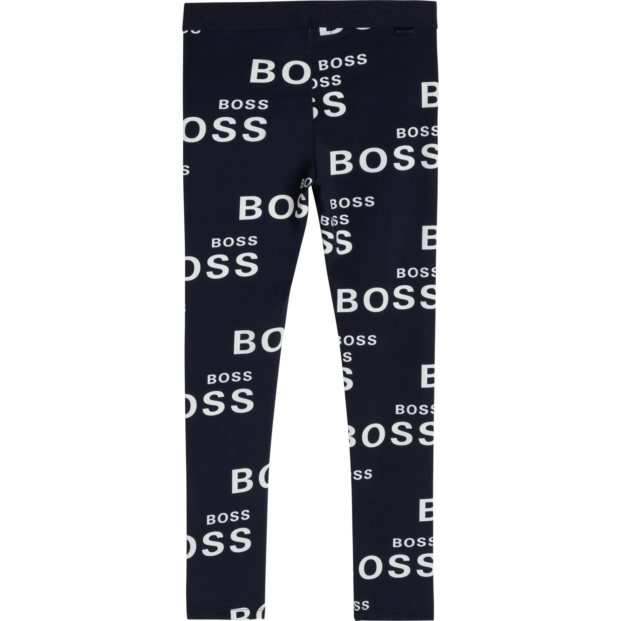 HUGO BOSS Kinder Leggings navy allover Logo Print Leggings Boss