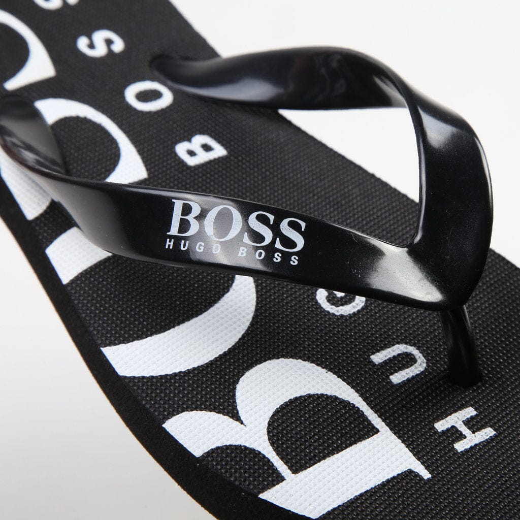 BOSS Zehentrenner Sandalen schwarz Sandalen Boss