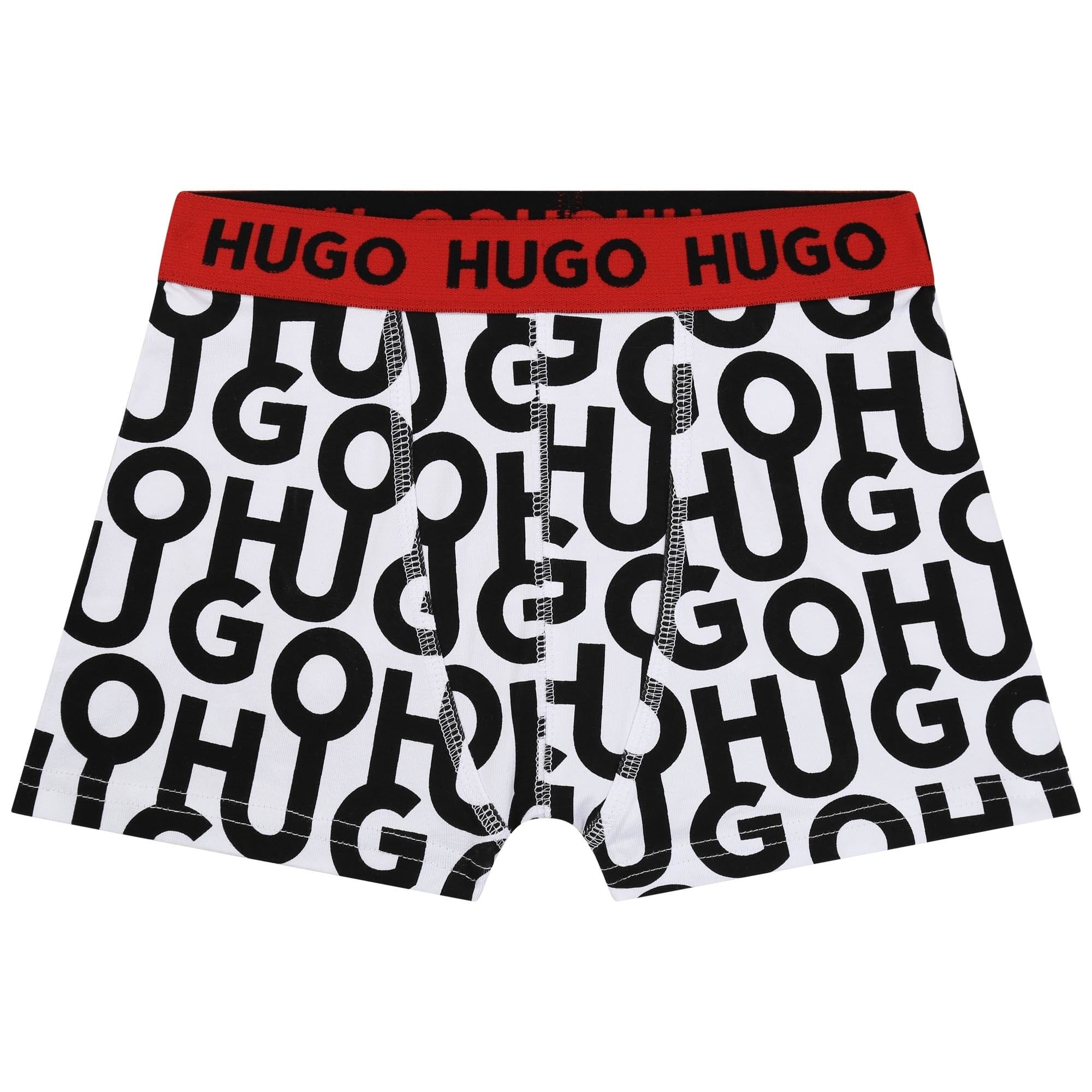 HUGO Boxer Shorts Set Zweierpack mit Allover Logo Print Unterwäsche HUGO