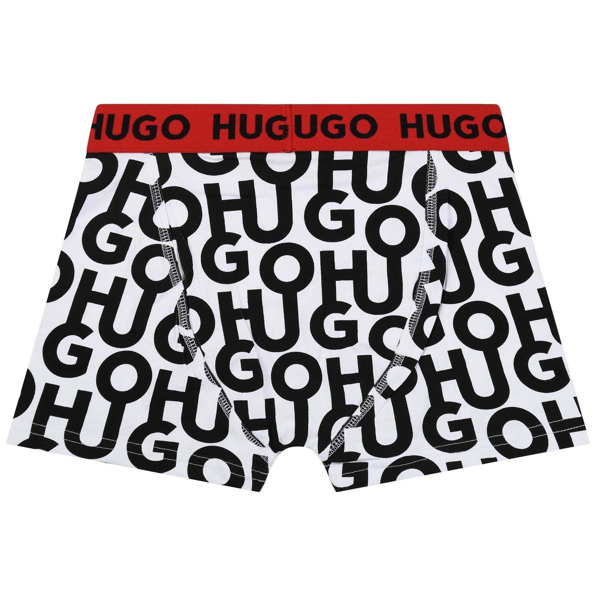 HUGO Boxer Shorts Set Zweierpack mit Allover Logo Print Unterwäsche HUGO