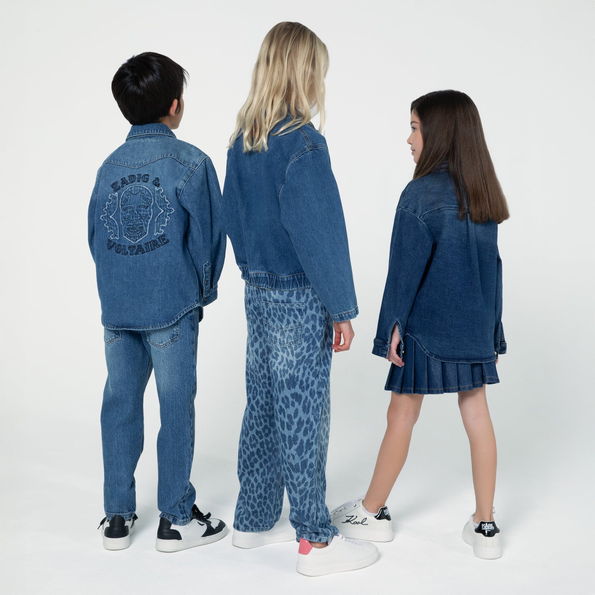 HUGO Jeans Kids Double Stone + Brush, lockere Passform Jeans HUGO