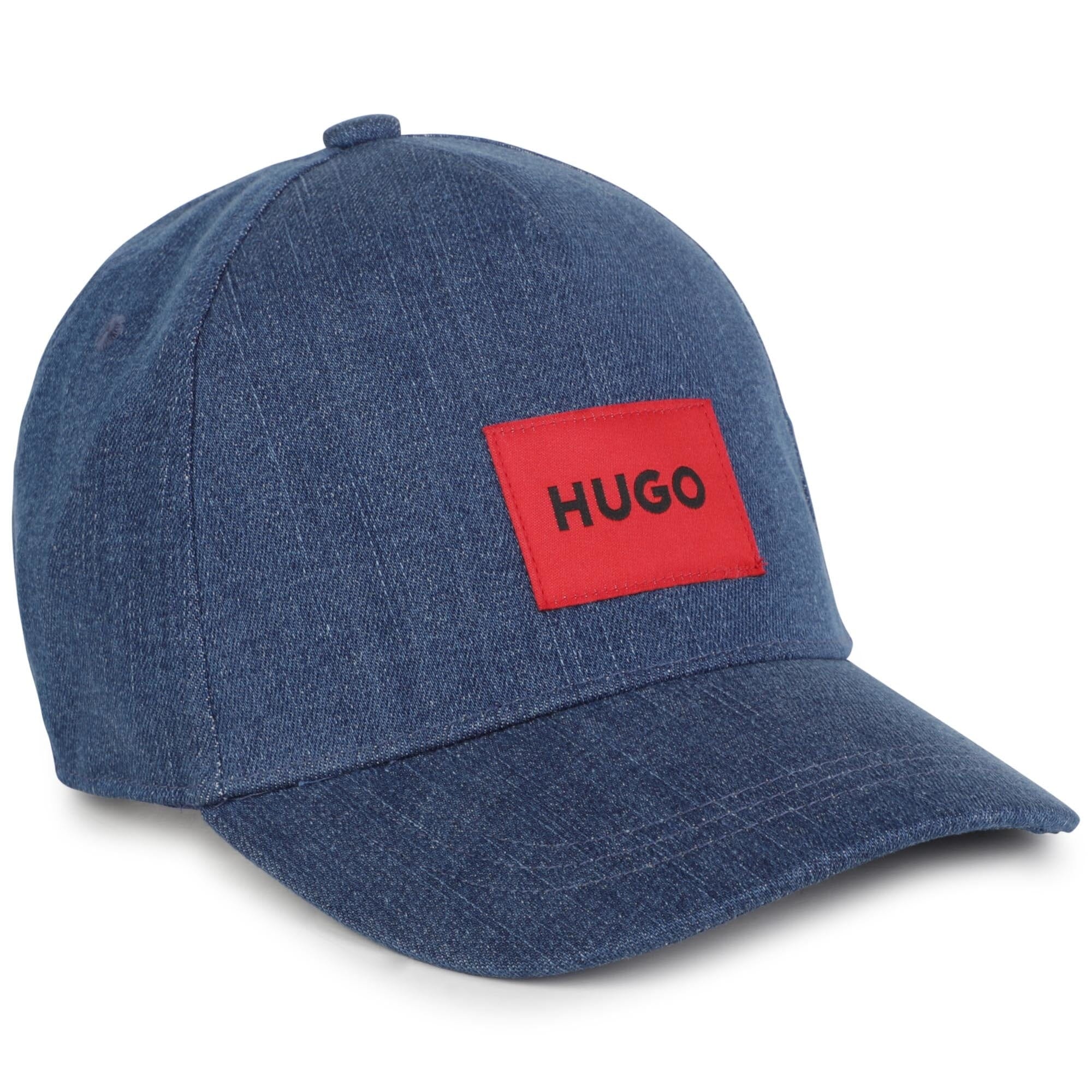 HUGO Kids Kappe denim mit Patch Front Logo Cap HUGO