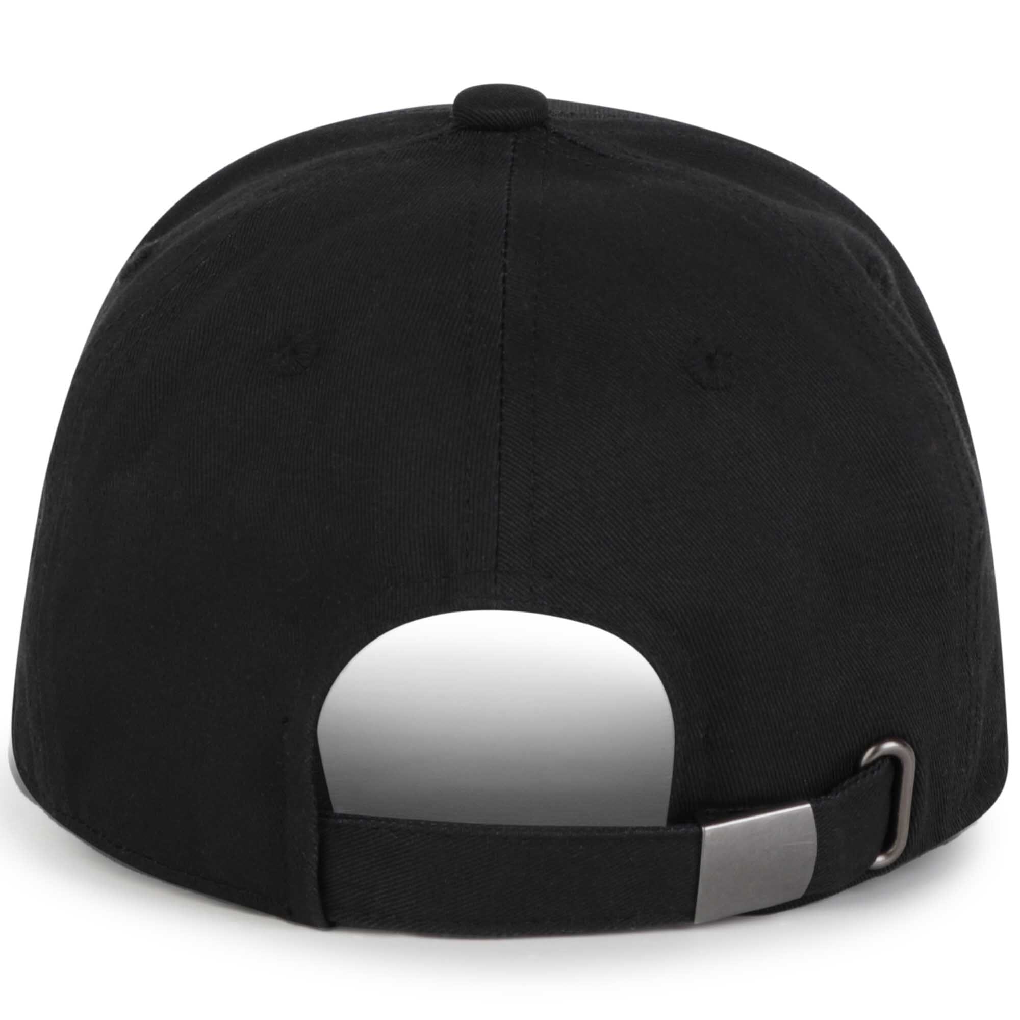 HUGO Kids Kappe schwarz mit Patch Front Logo Cap HUGO