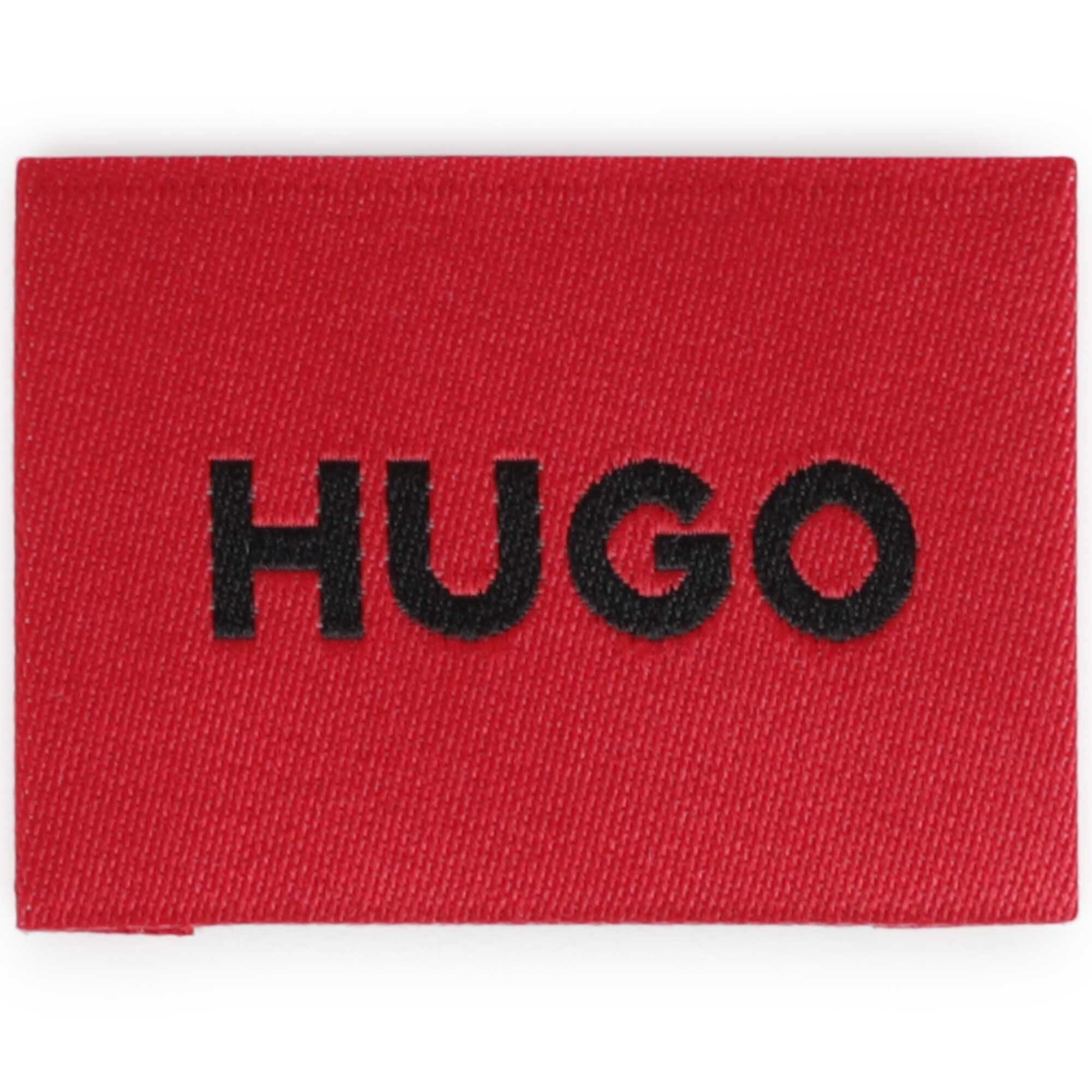 HUGO Kids Kappe schwarz mit Patch Front Logo Cap HUGO
