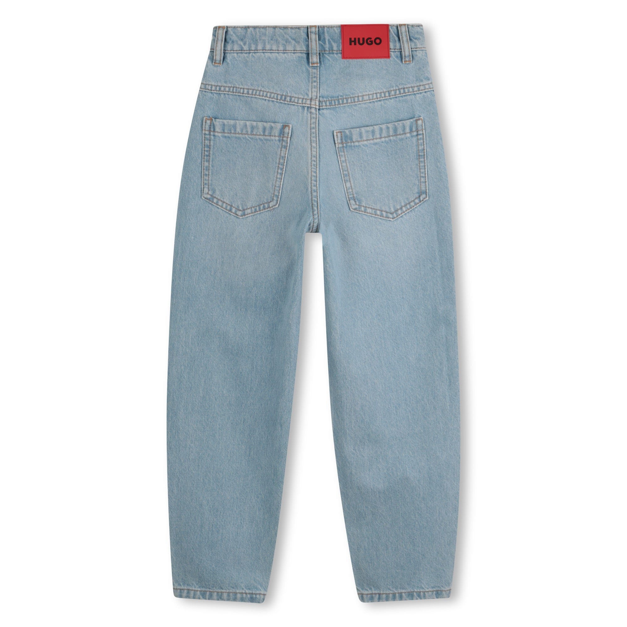HUGO weit geschnittene 5-Pocket Jeanshose in hellblau Hose HUGO