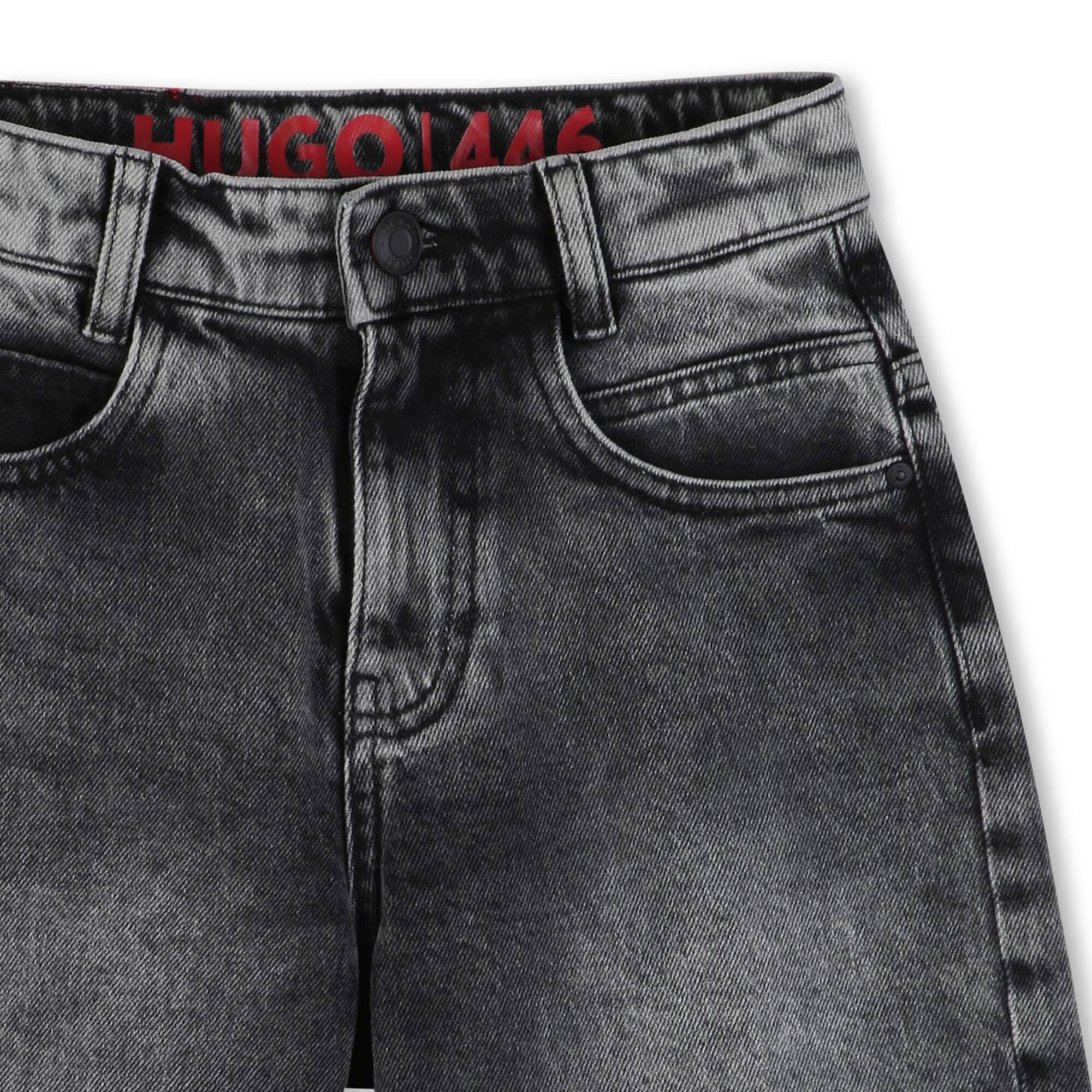 HUGO Kids Denim-Bermudashorts – Denim Black Lave Shorts HUGO