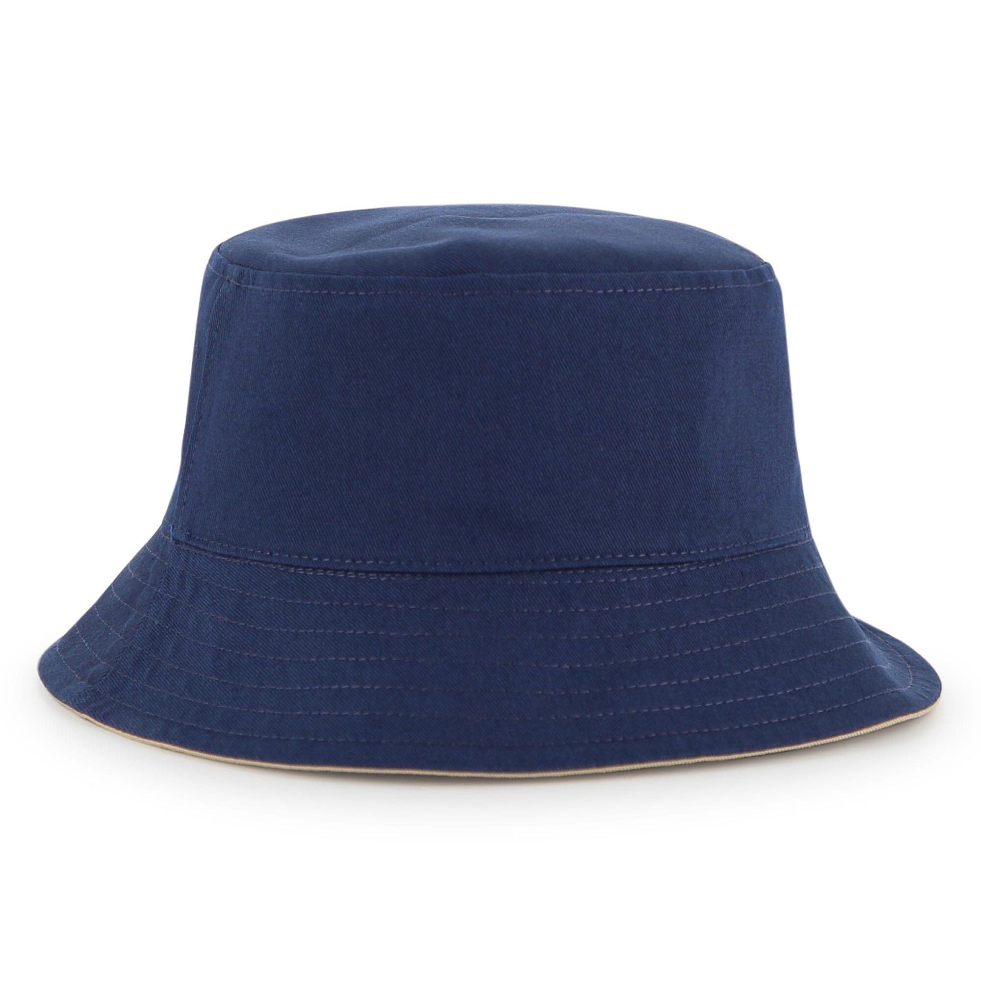 HUGO Kidswear Bucket Hat – wendbar , Farbe: Marine/Beige Cap HUGO