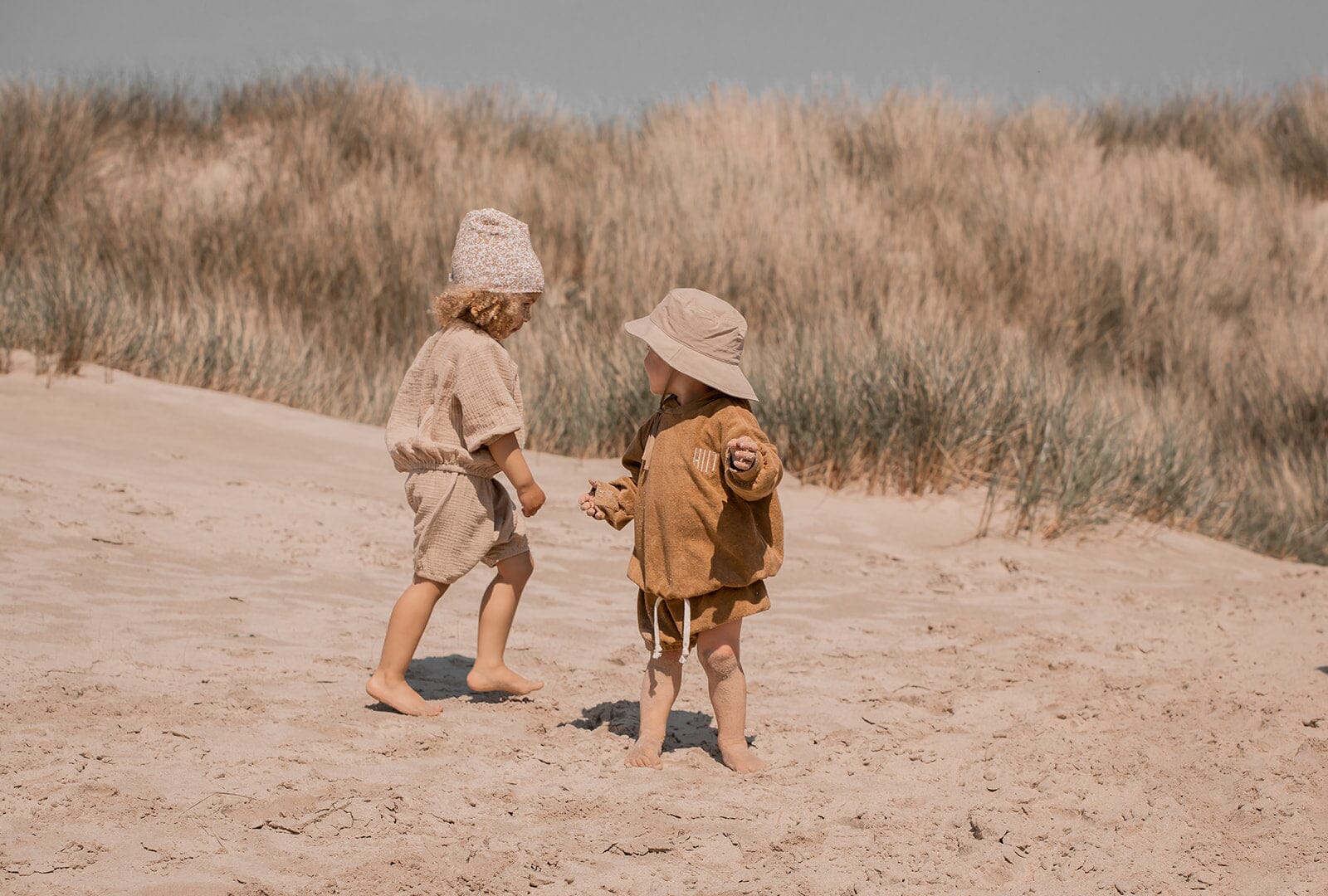 Huttelihut Hoodie aus Frottee Kapuzensweatshirt ocker - Copy Hoodie HUTTEliHUT