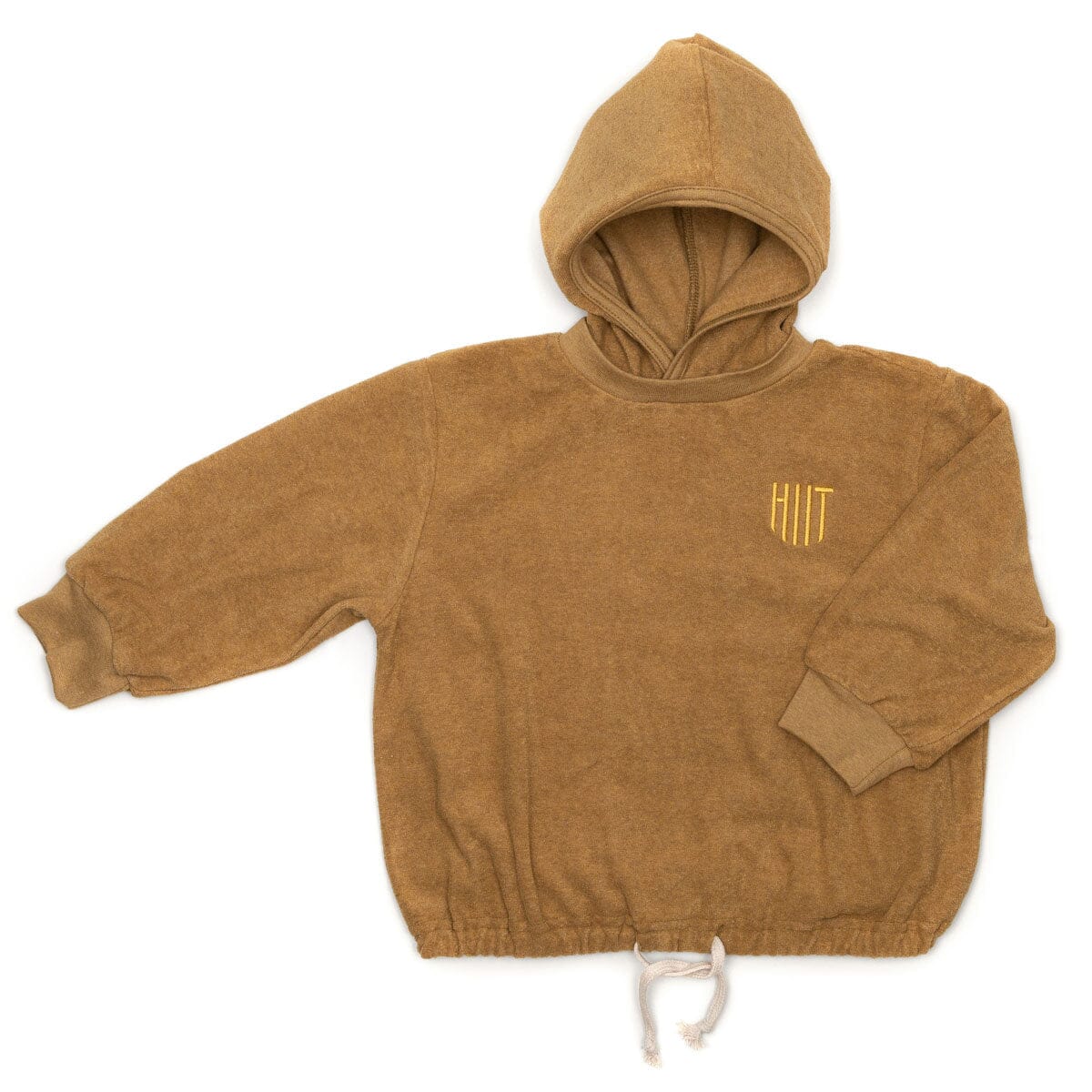 Huttelihut Hoodie aus Frottee Kapuzensweatshirt ocker - Copy Hoodie HUTTEliHUT