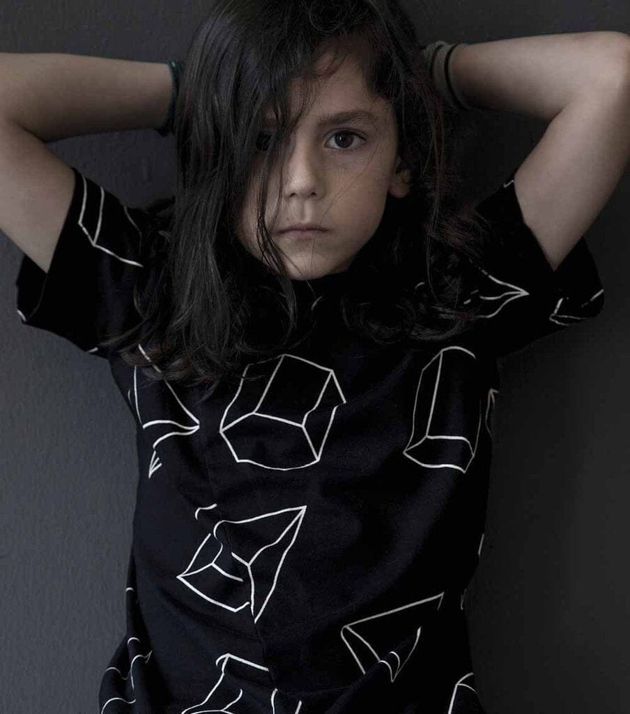 nununu T-Shirt schwarz geometric penguin T-Shirt nununu