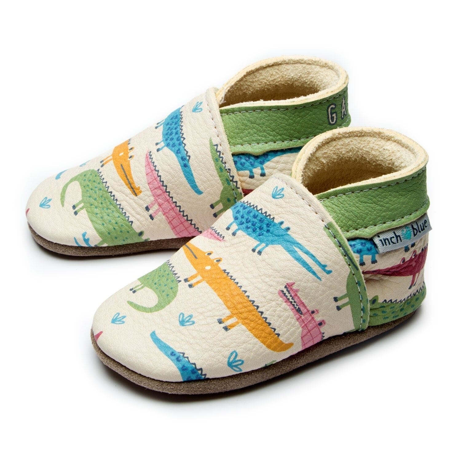 Inch Blue Baby Schuhe / Krabbelschuhe - Alligator Babyschuhe Inch Blue