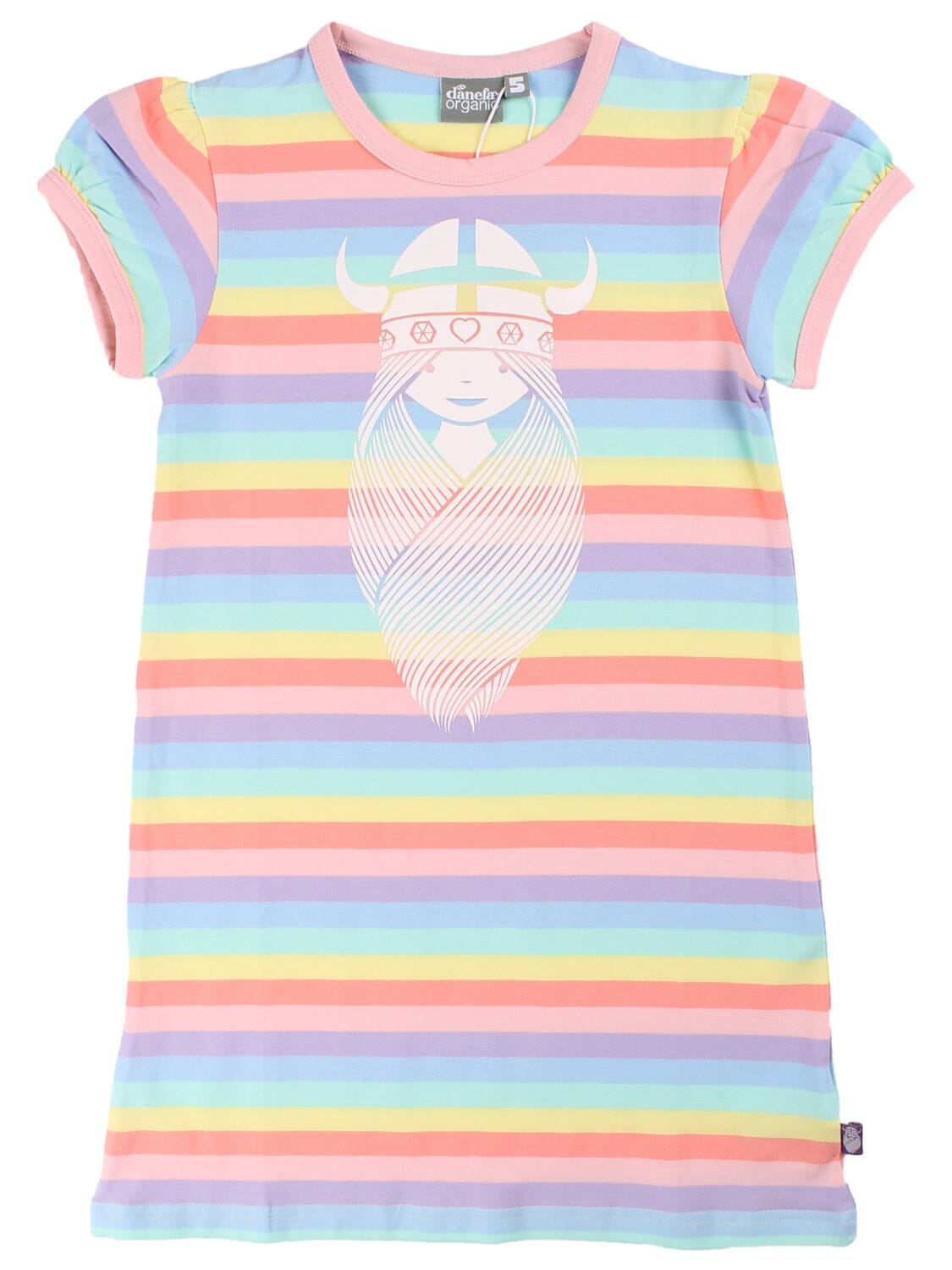 Danefae Kleid Freya Iris Dress Pastellfarbene Streifen Kleid Danefae