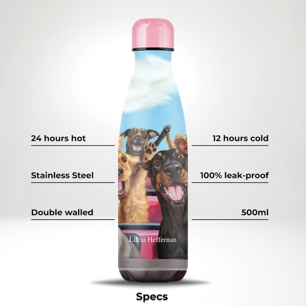 IZY Bottles Trinkflasche Abenteuerlustige von Lucia Heffernan 500ml mehrfarbig nachhaltig Trinkflaschen IZY Bottles