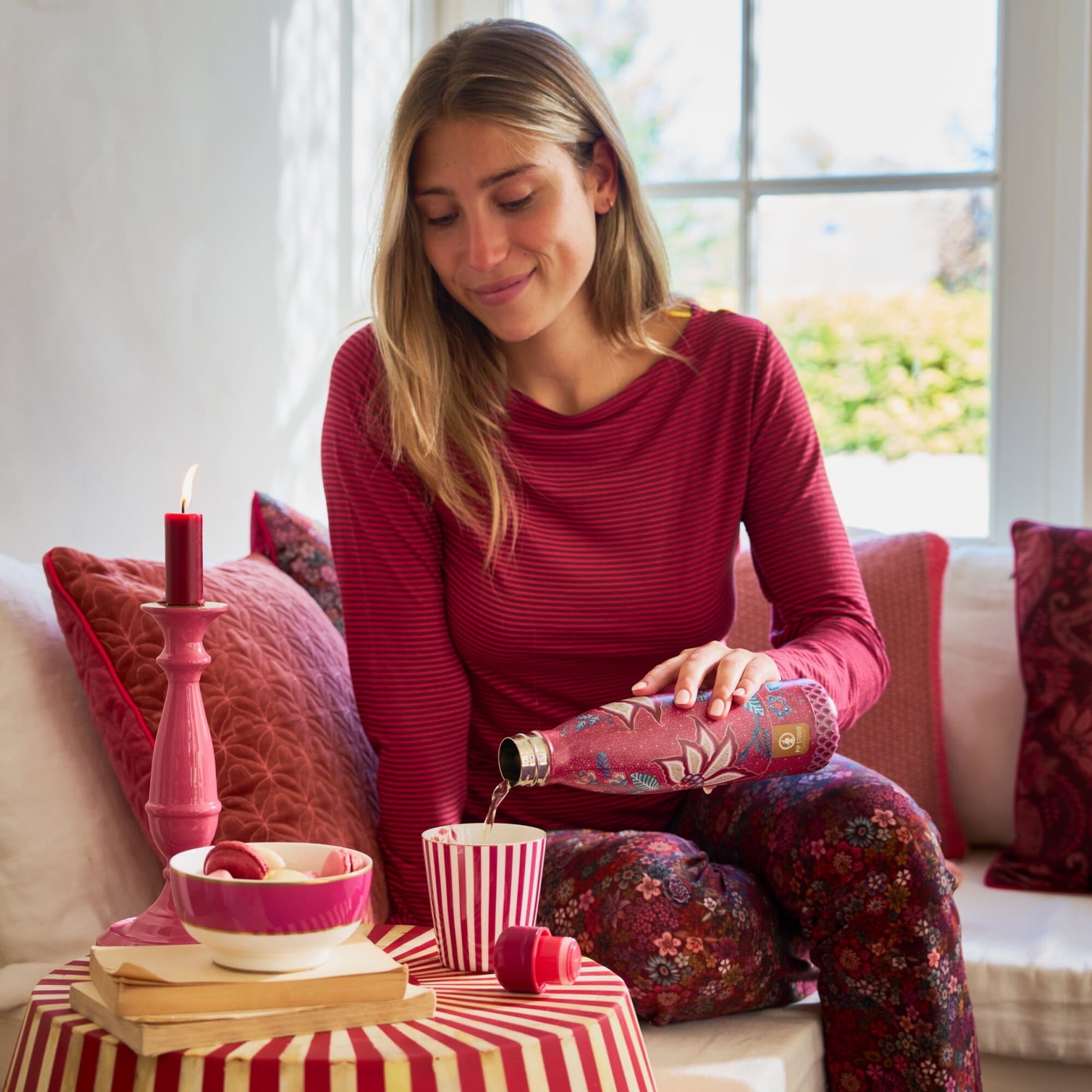 IZY Bottles Trinkflasche Pip Studio 500ml mehrfarbig nachhaltig Trinkflaschen IZY Bottles