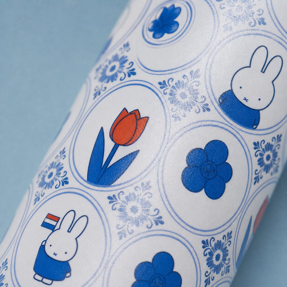 IZY Bottles x Miffy – Fliesen Thermosflasche 500 ml blau orange Dutch Design Trinkflaschen IZY