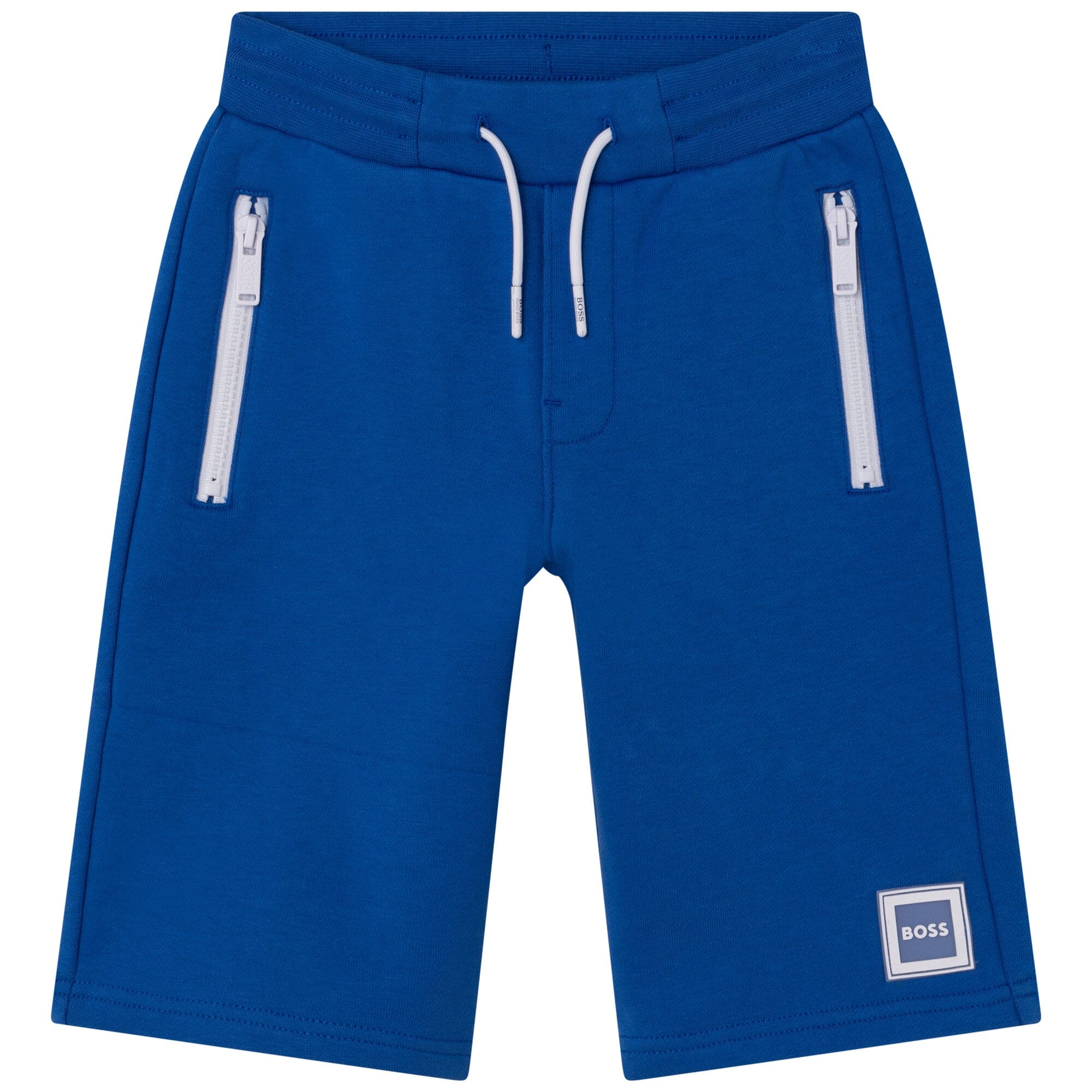 HUGO BOSS Bermuda Shorts blau electric blue mit Reißverschluss Shorts Boss