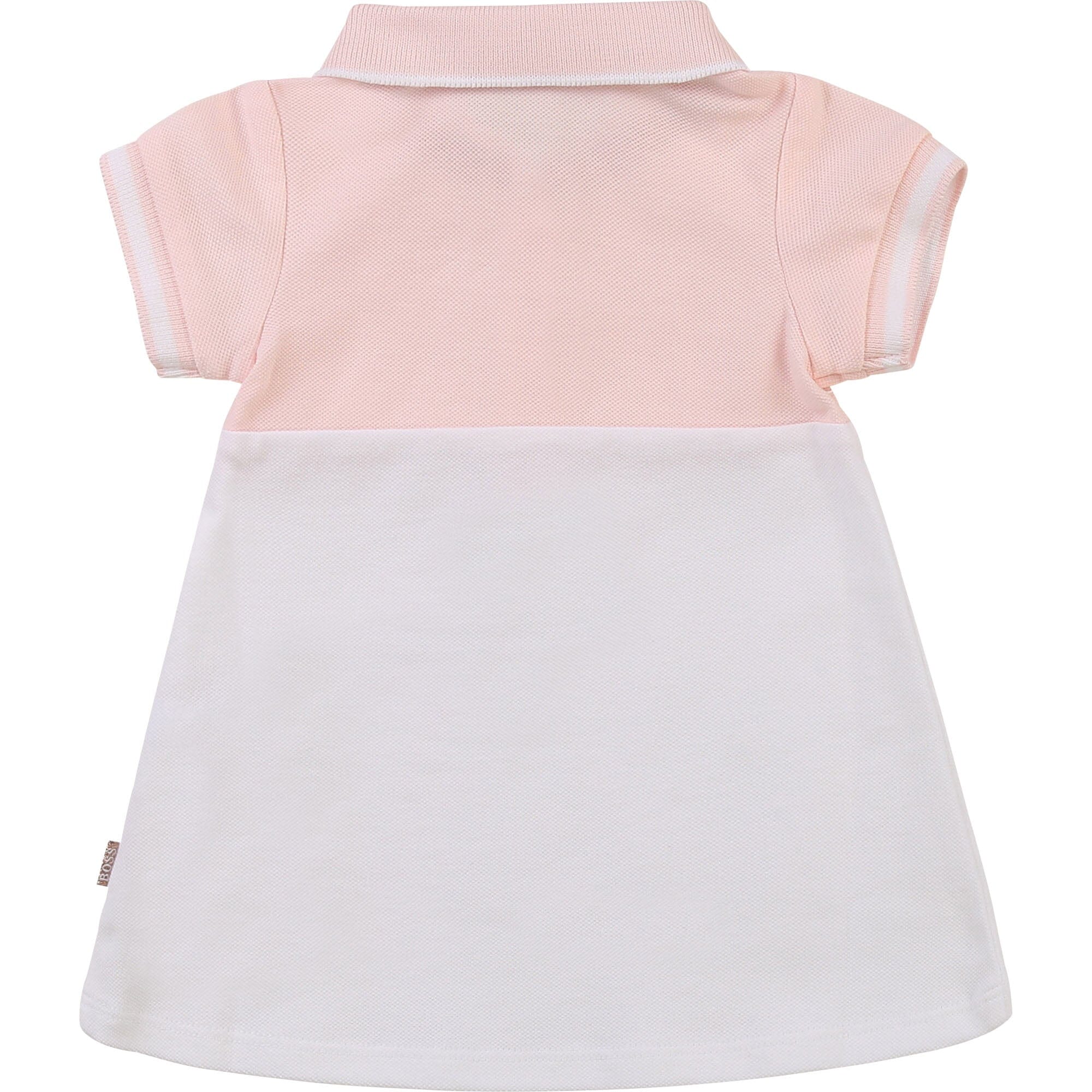HUGO BOSS Baby Polokleid Kleid rosa weiß rosegold Kleid Boss