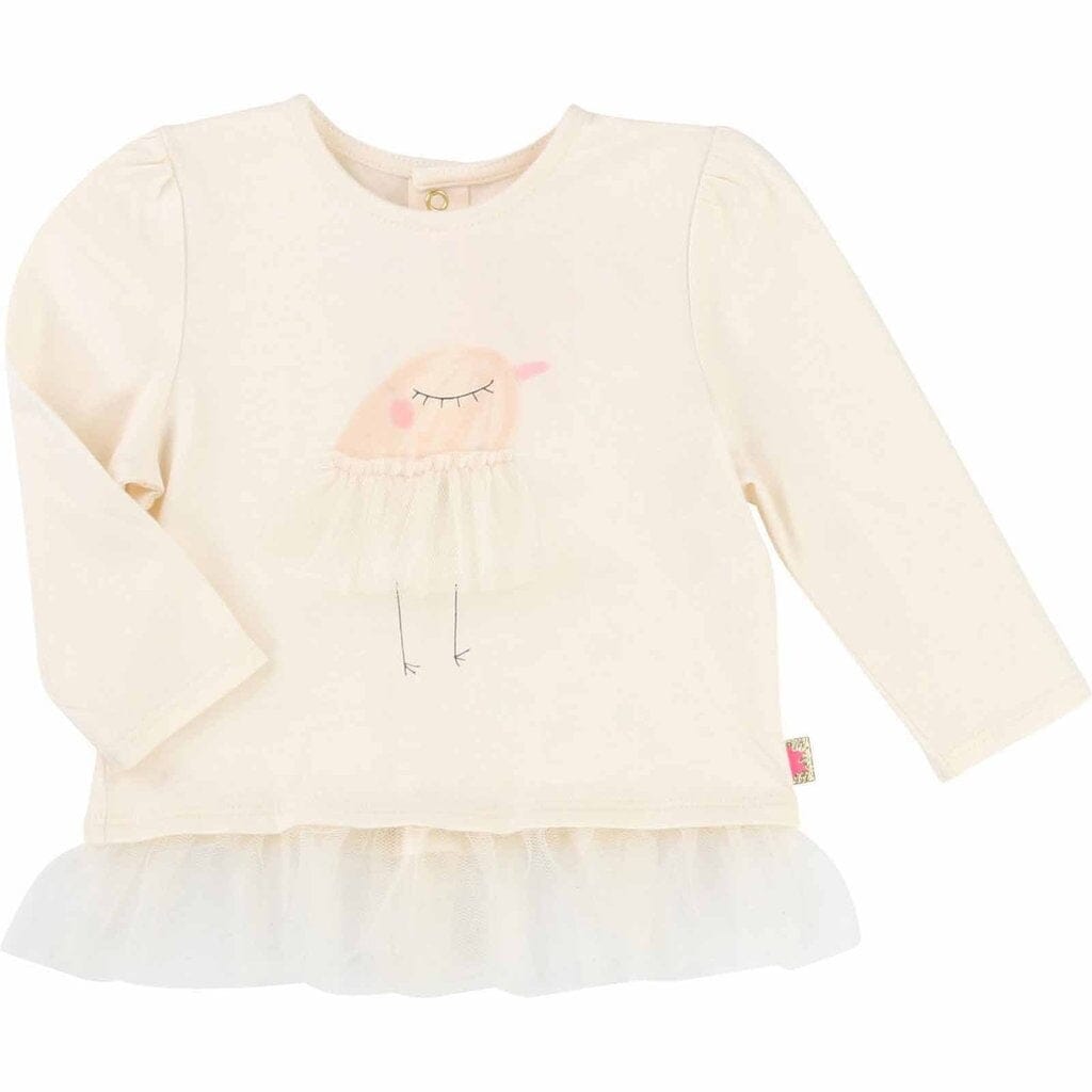 Billieblush Langarmshirt Vogelbaby creme Langarmshirt Billieblush