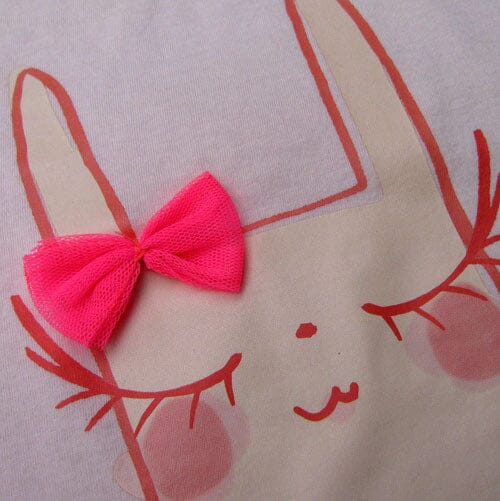 Billieblush T-Shirt Hase mit Schleifchen rosa T-Shirt Billieblush