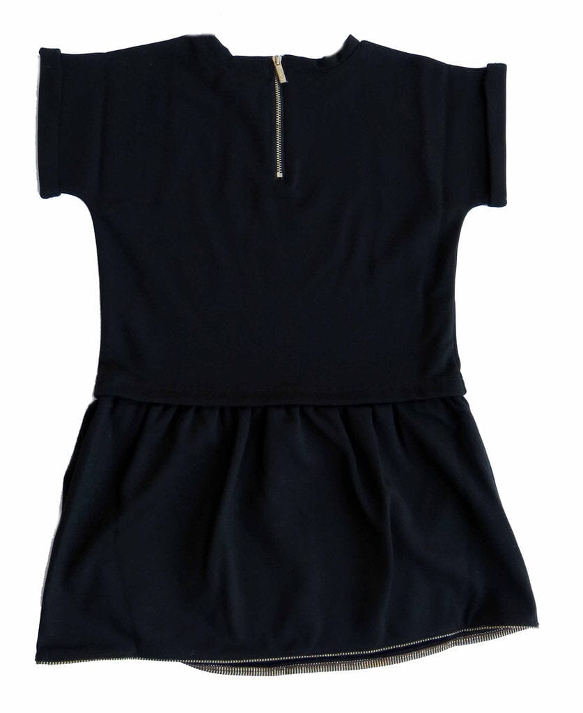 KARL LAGERFELD KIDS Kleid schwarz gold Kleid Karl Lagerfeld