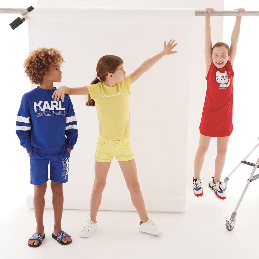 KARL LAGERFELD KIDS Boardshorts blau Badehose Karl Lagerfeld