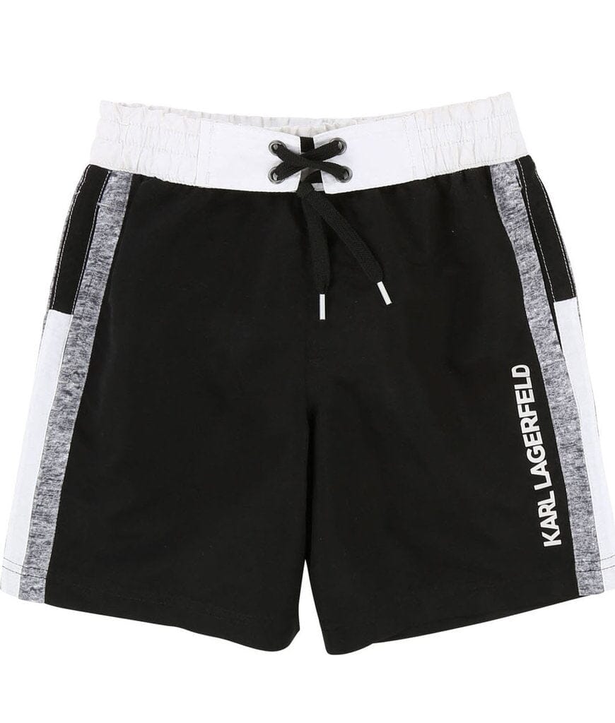 KARL LAGERFELD KIDS Badeshorts schwarz Badehose Karl Lagerfeld