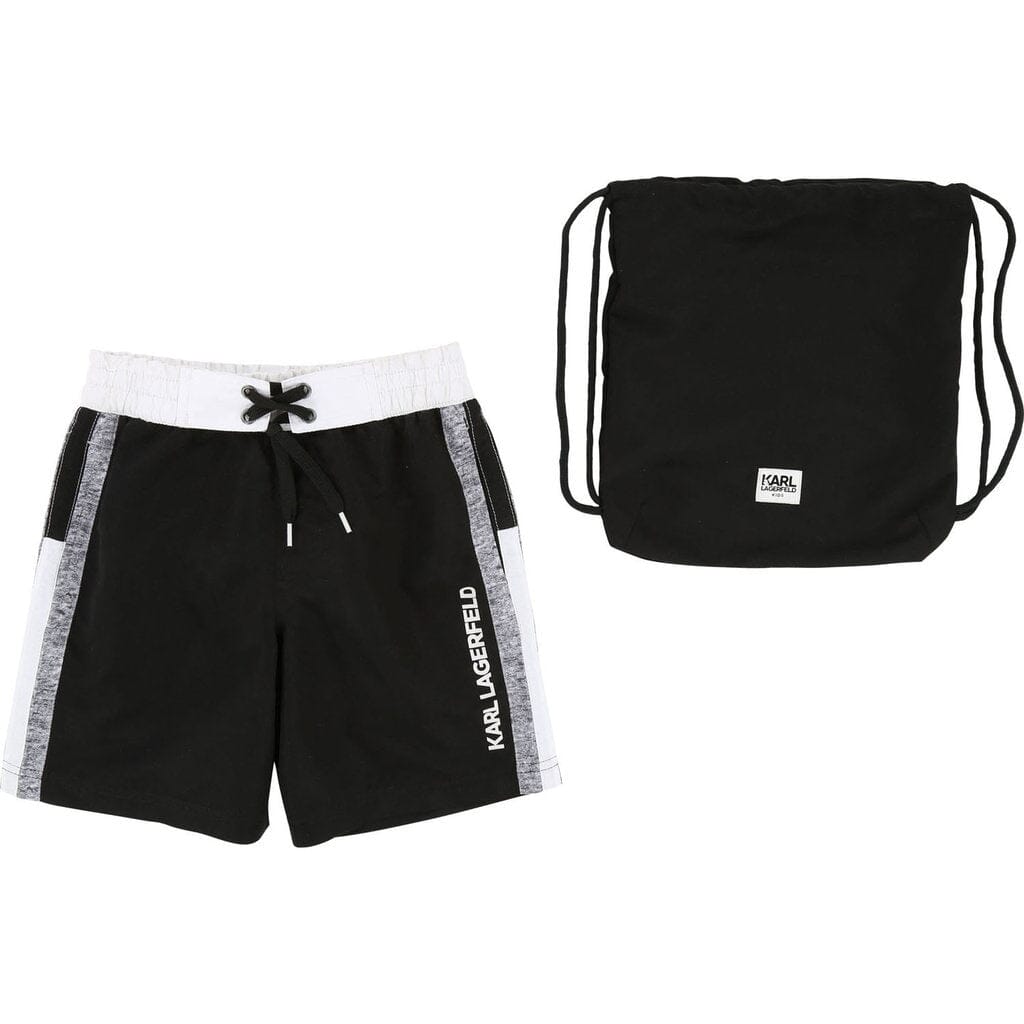 KARL LAGERFELD KIDS Badeshorts schwarz Badehose Karl Lagerfeld