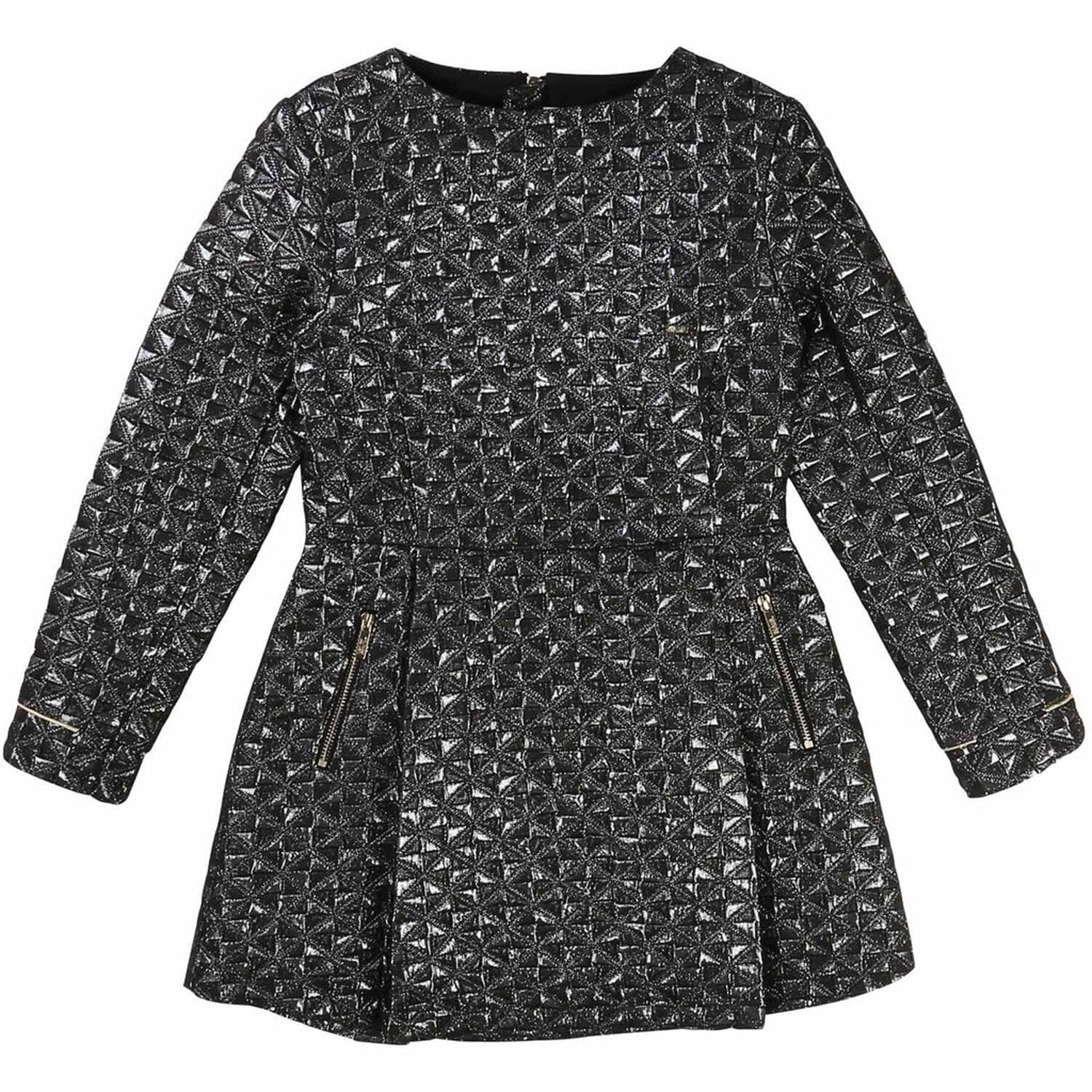 KARL LAGERFELD KIDS Brokat Kleid metallic Kleid Karl Lagerfeld