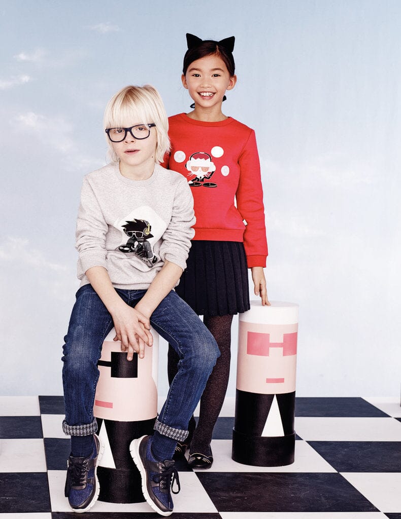 KARL LAGERFELD KIDS Sweatshirt greymelange Sweatshirt Karl Lagerfeld